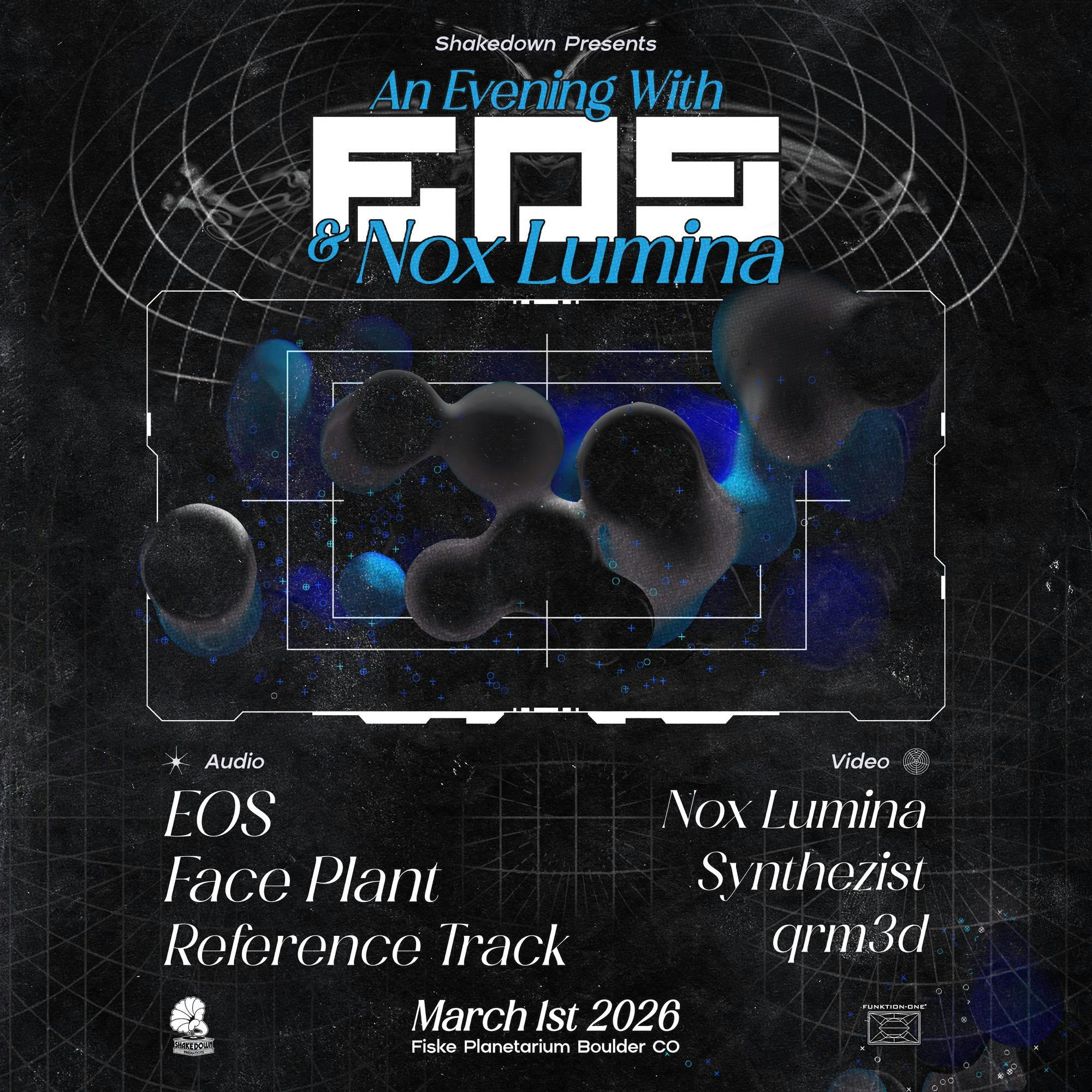 An Evening With: EOS & Nox.Lumina Fiske 3.1.26 event banner