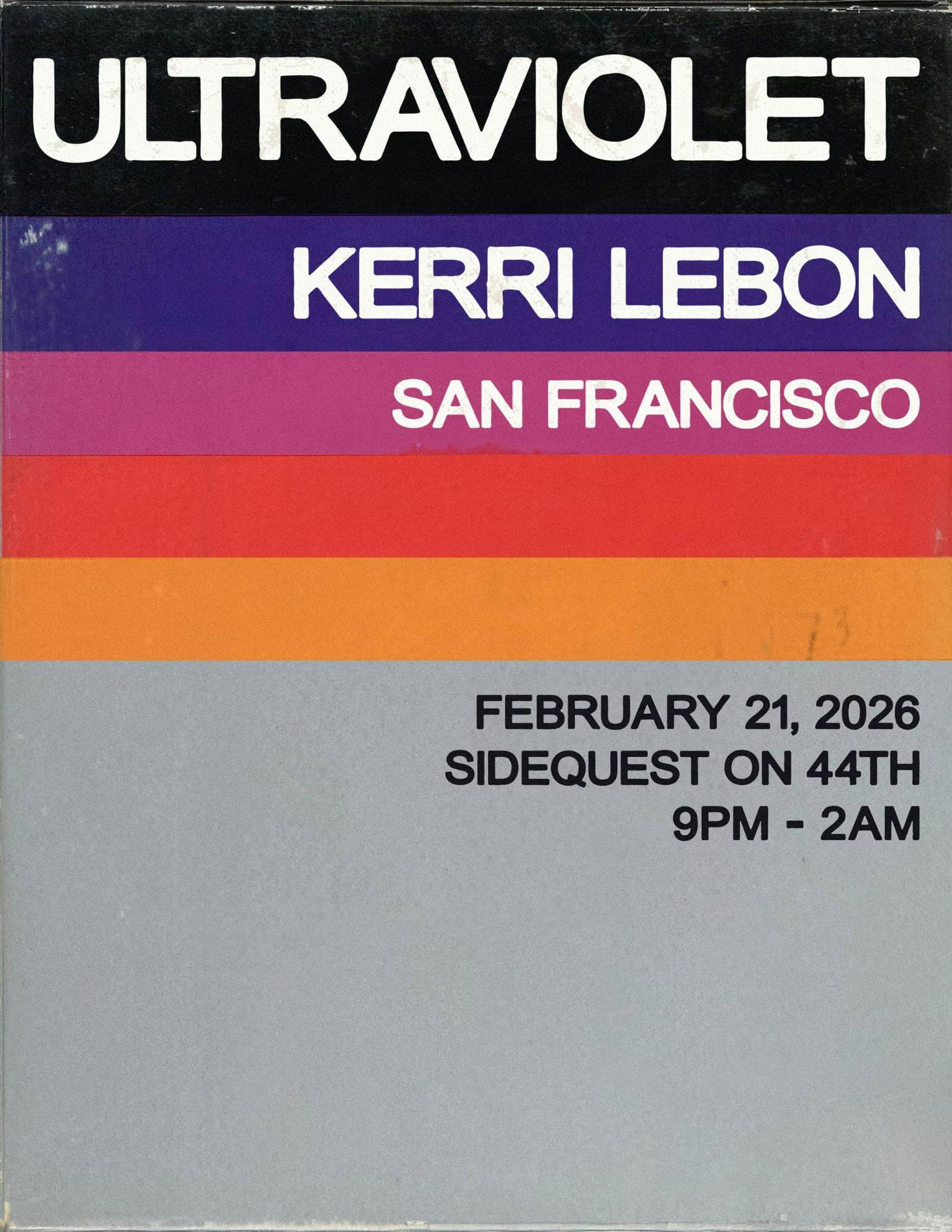 Ultraviolet feat. Kerri Lebon event banner