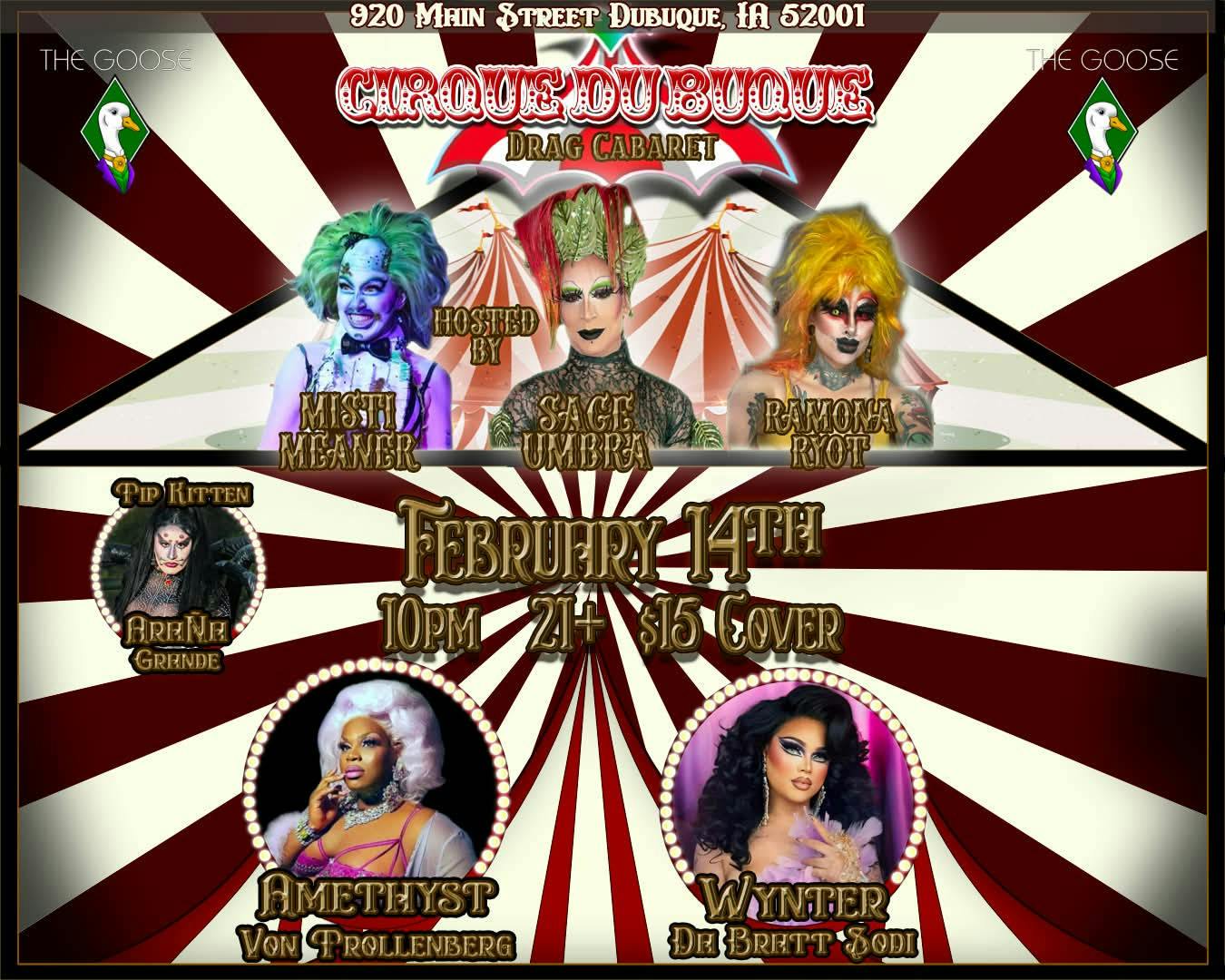 Cirque Dubuque: Drag Cabaret event banner