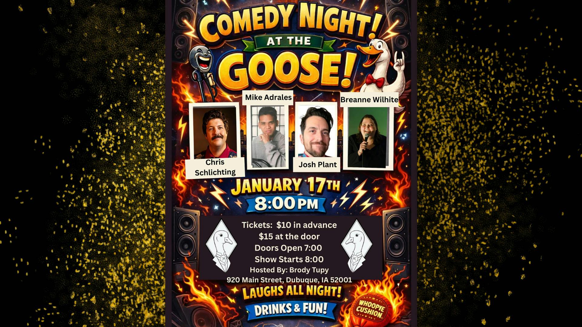 Comedy Night at The Goose event banner