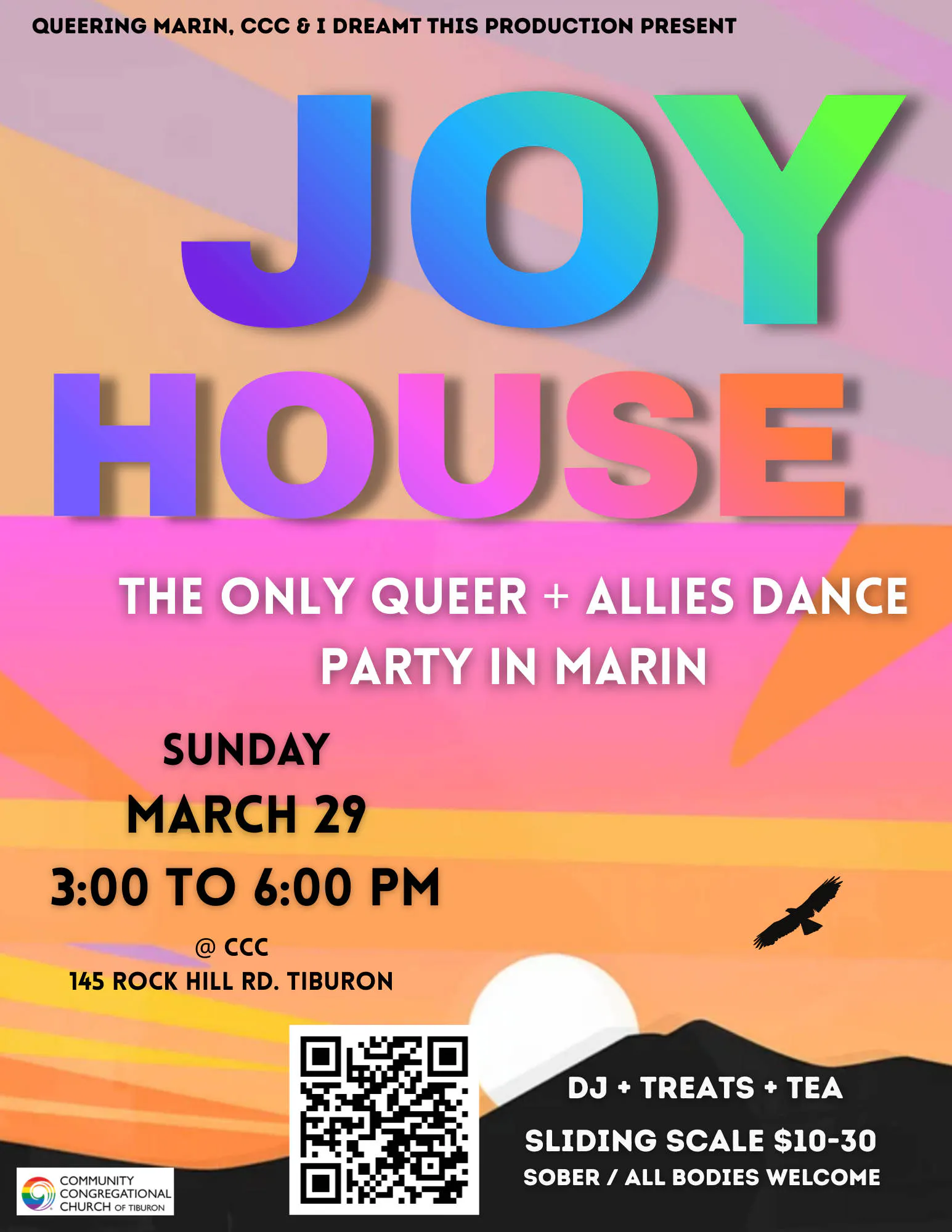 JOY HOUSE: The New Queer Community Dance Party in Marin event banner