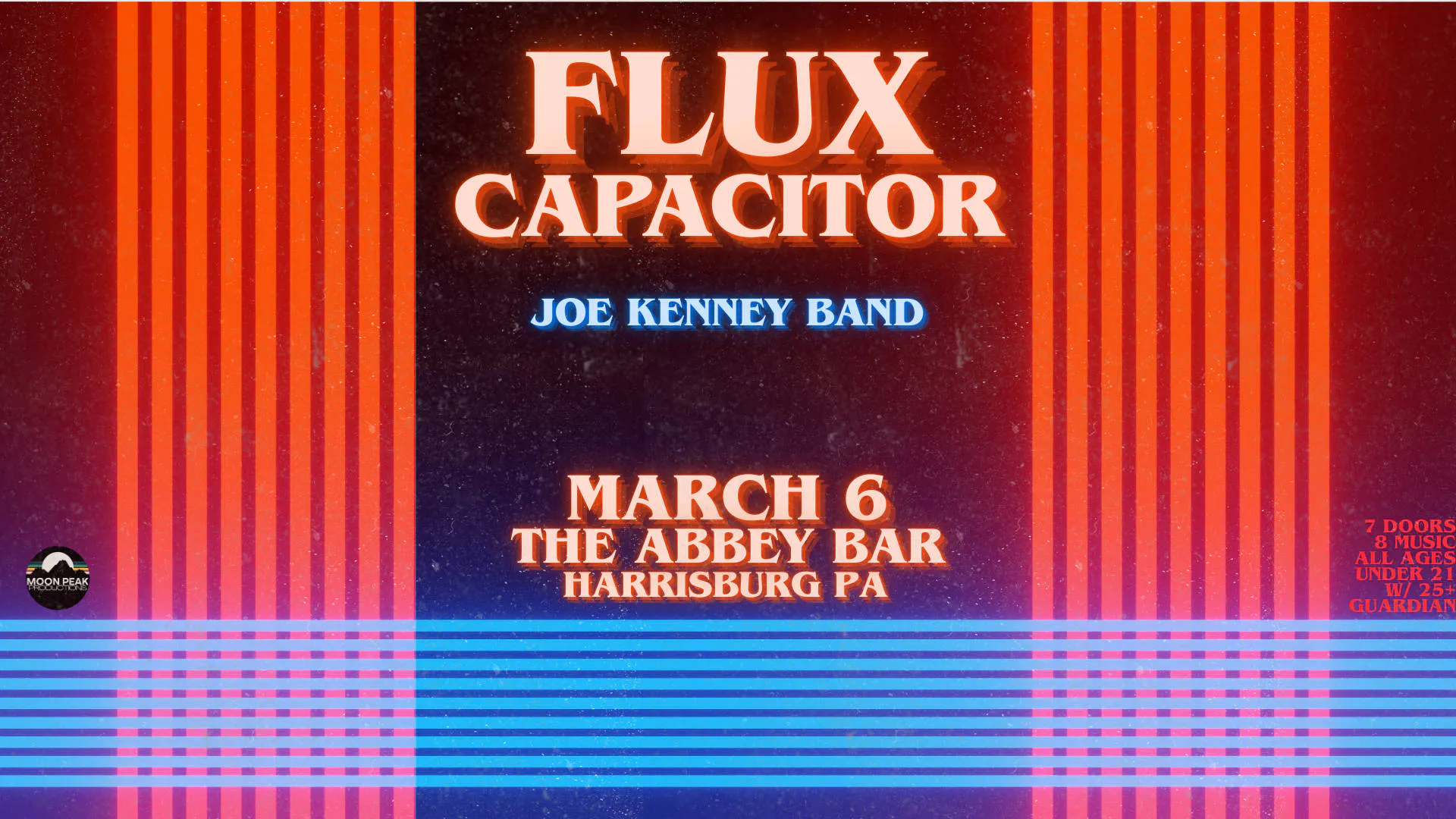 Flux Capacitor at The Abbey Bar | Harrisburg PA event banner