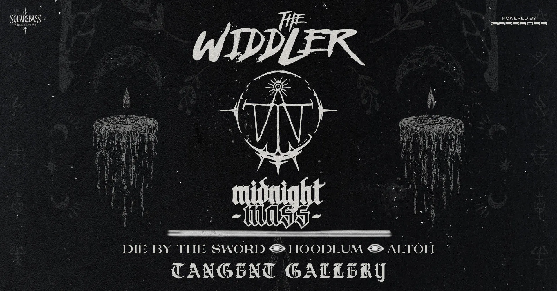 The Widdler Midnight Mass Tour w/ Die By The Sword at Tangent Gallery Detroit event banner