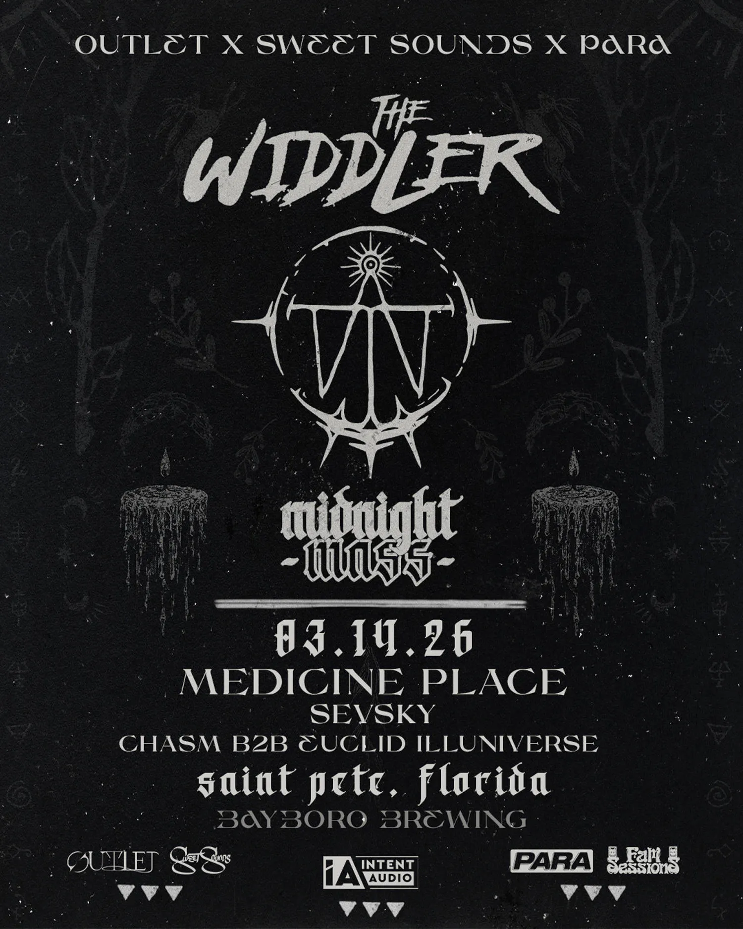 The Widdler’s Midnight Mass Tour w/ Medicine Place - St.Pete, FL event banner
