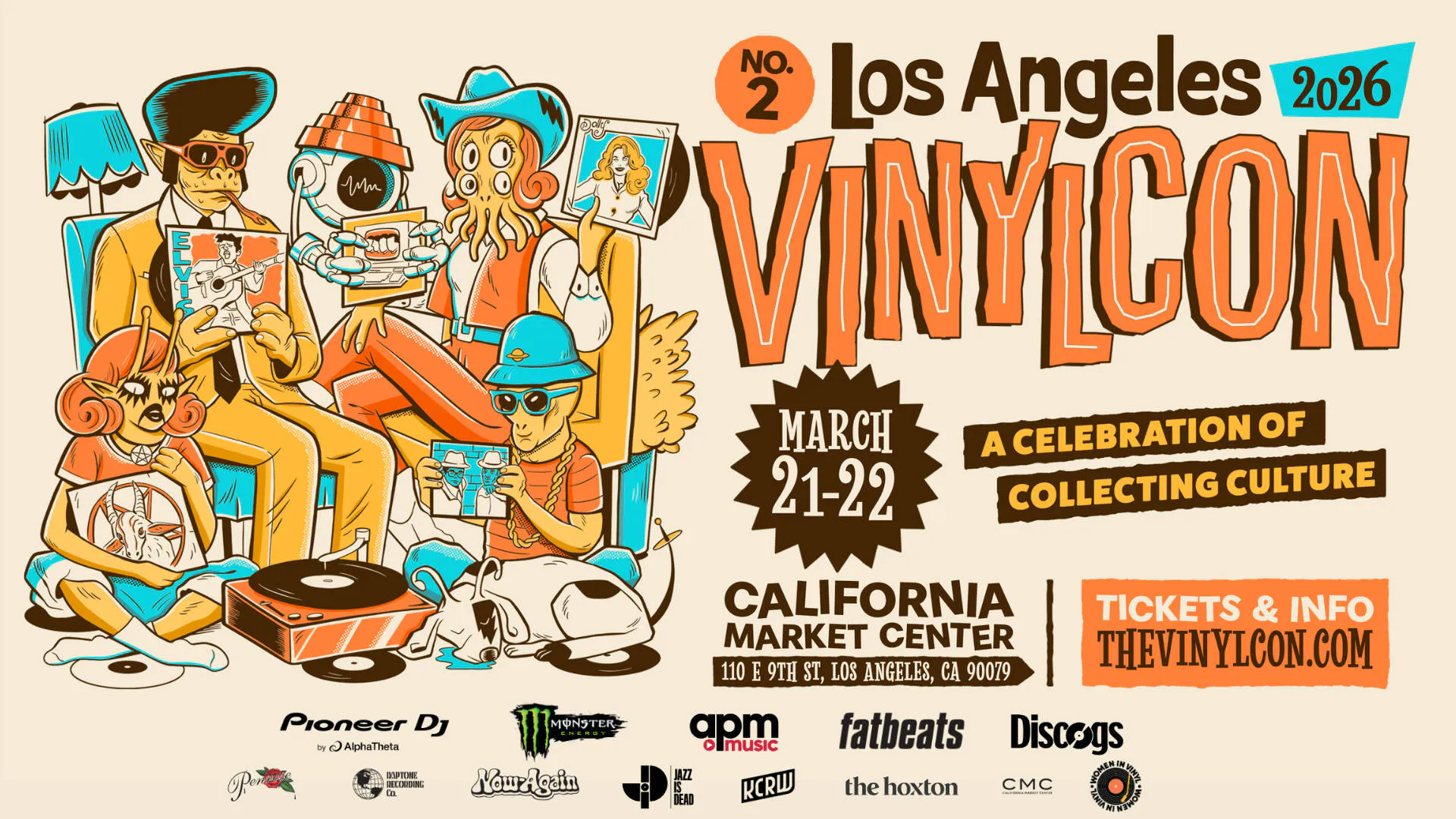 VinylCon! Los Angeles - March 21-22 event banner