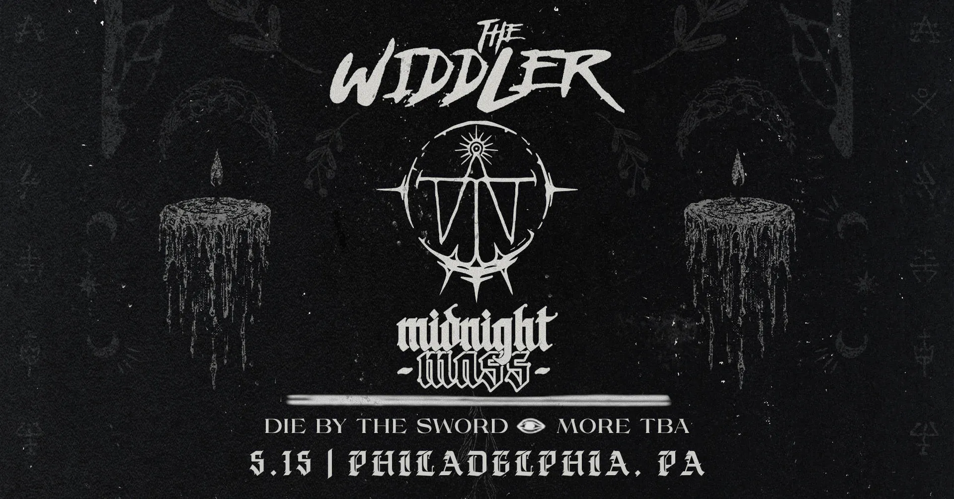 The Widdler’s Midnight Mass Tour w/ Die By The Sword @ WoW (21+) event banner
