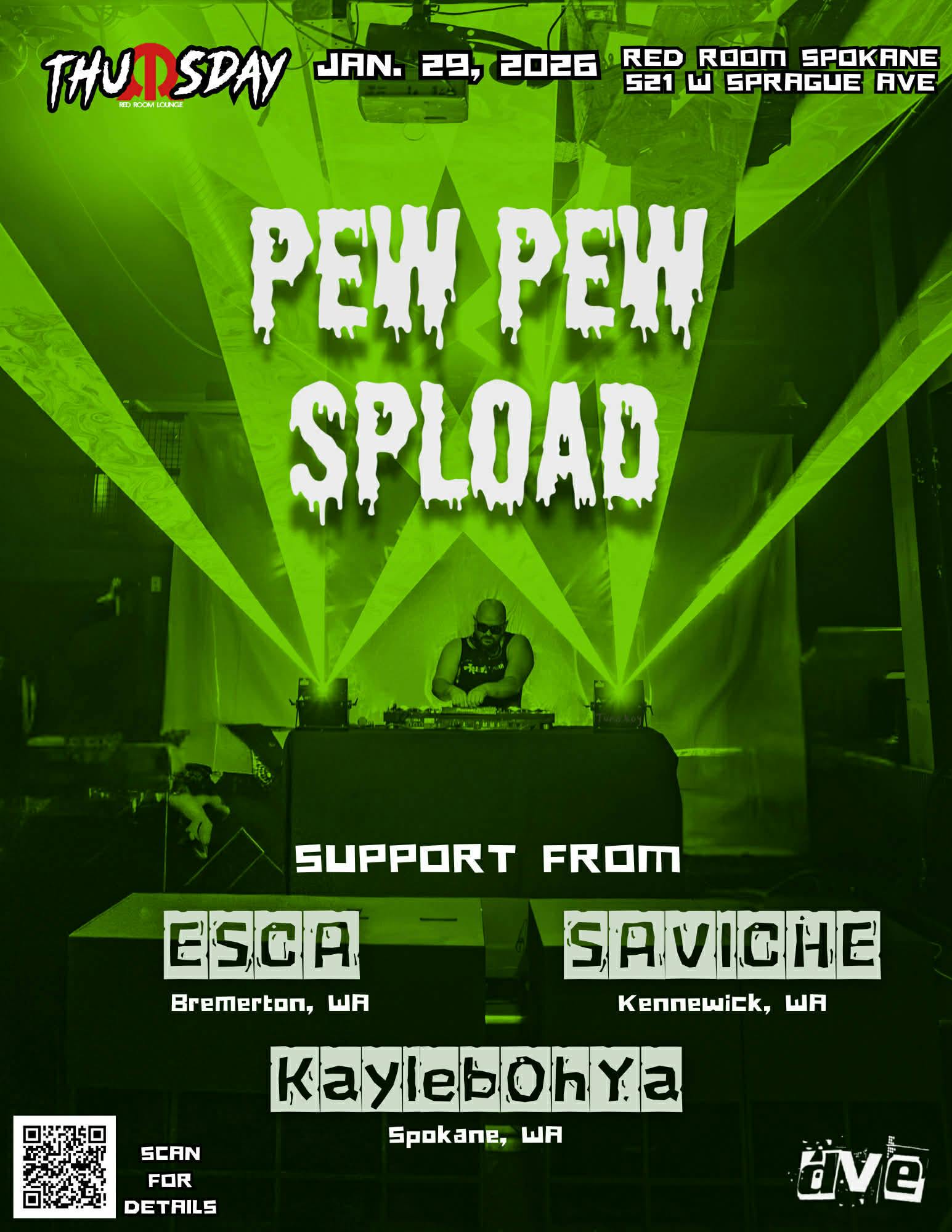 ThuRRsday: PEW PEW SPLOAD 01/29 event banner