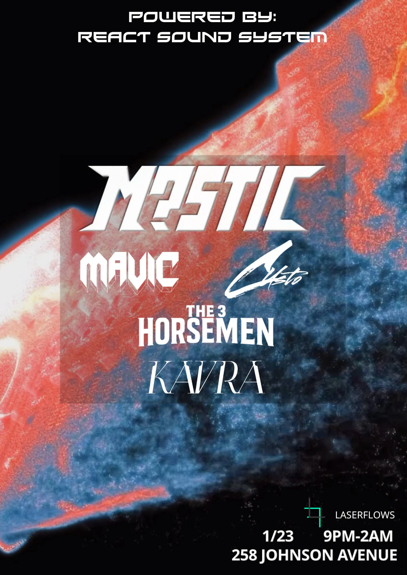React Sound Presents: M?STIC event banner