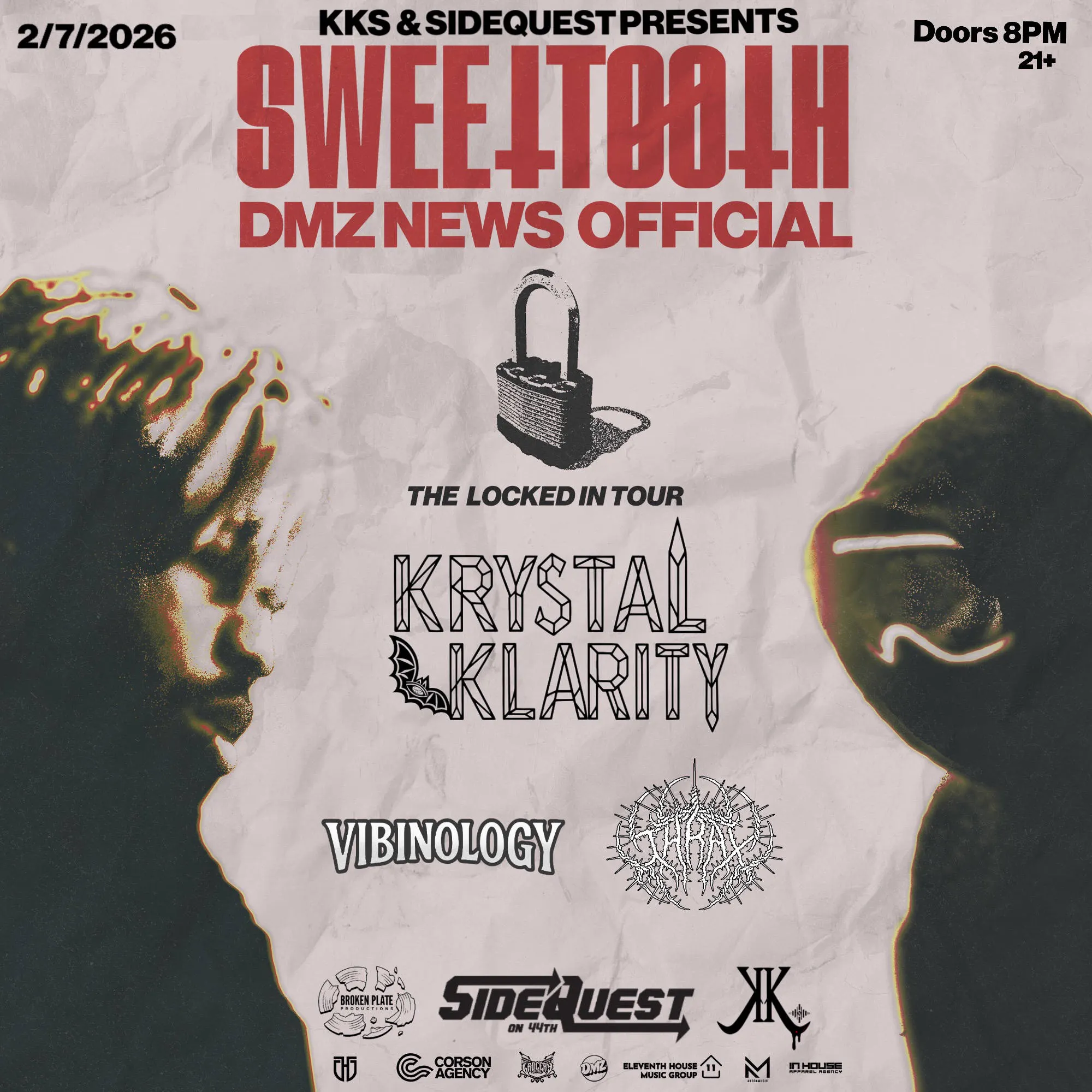 SweetTooth & DMZ News: Locked In Tour event banner