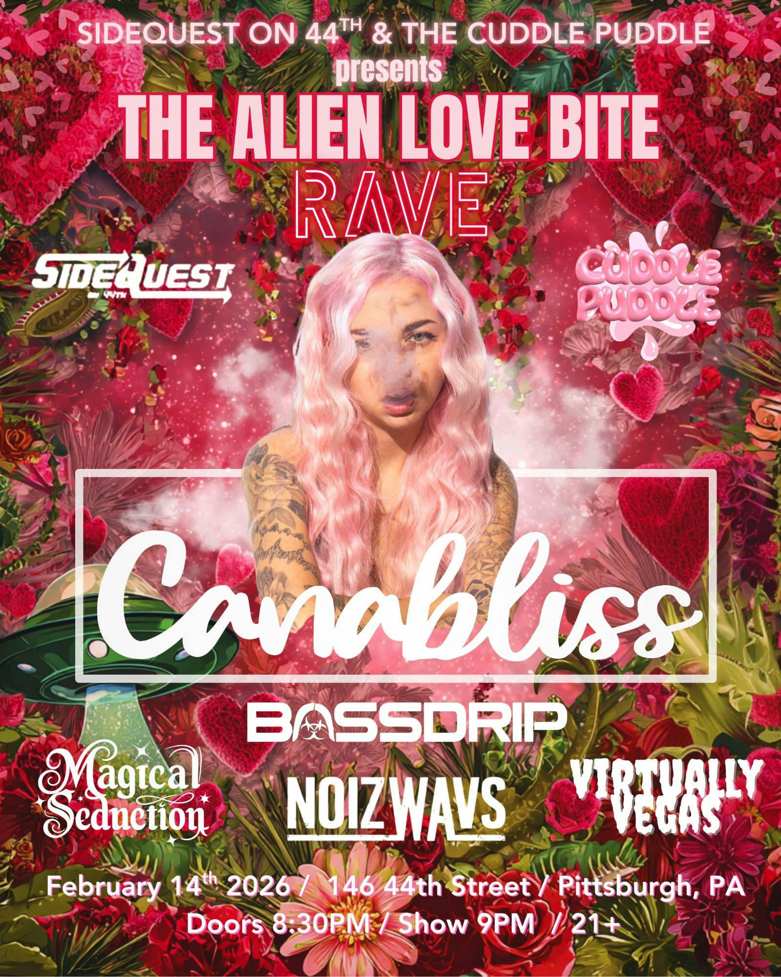 The Alien Love Bite Rave feat. Canabliss & more event banner