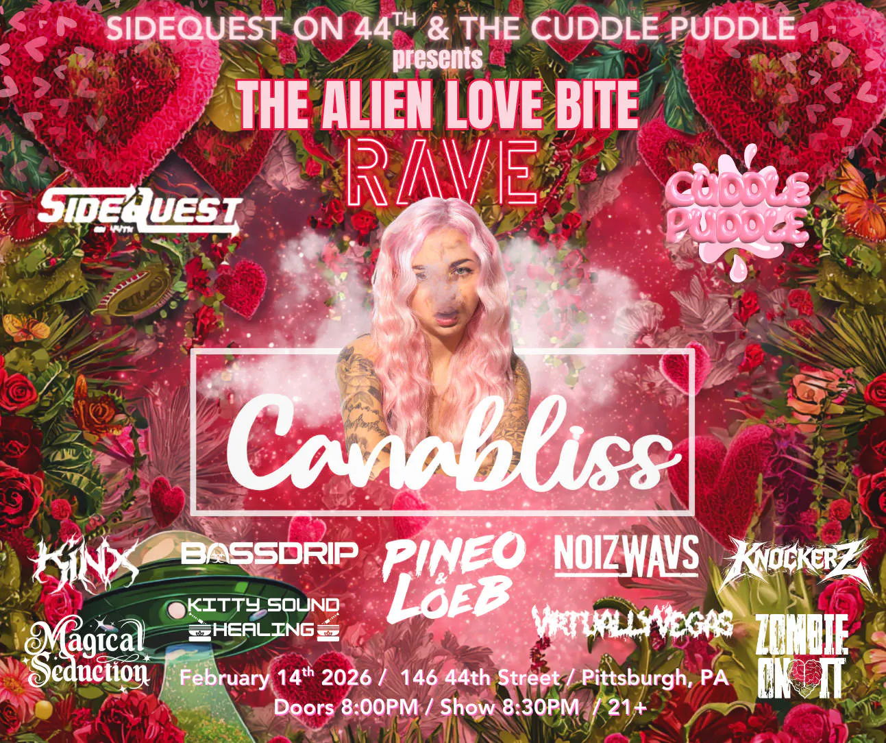 The Alien Love Bite Rave feat. Canabliss & more event banner