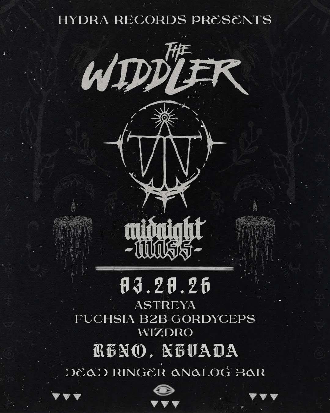 The Widdler - Midnight Mass Tour event banner