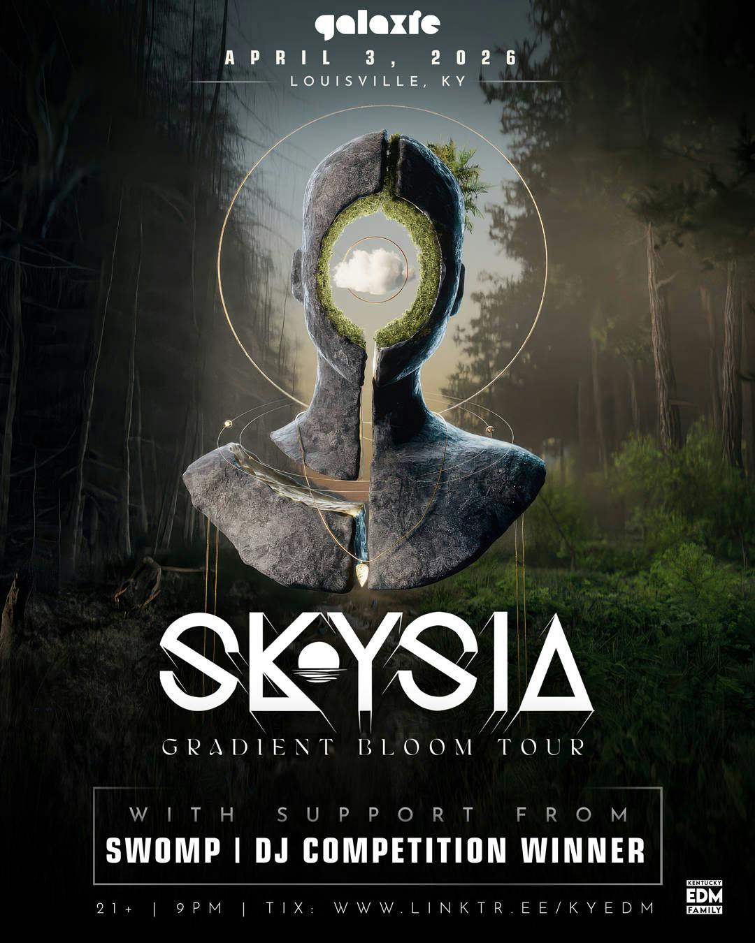 Skysia: The Gradient Bloom Tour w/ Swomp at Galaxie - Louisville event banner