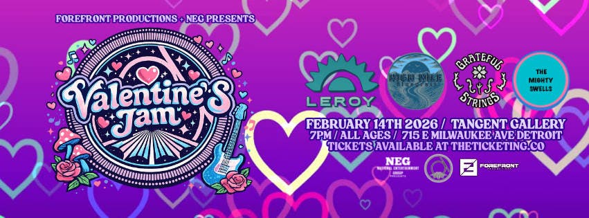 Valentines Jam at Tangent Gallery event banner