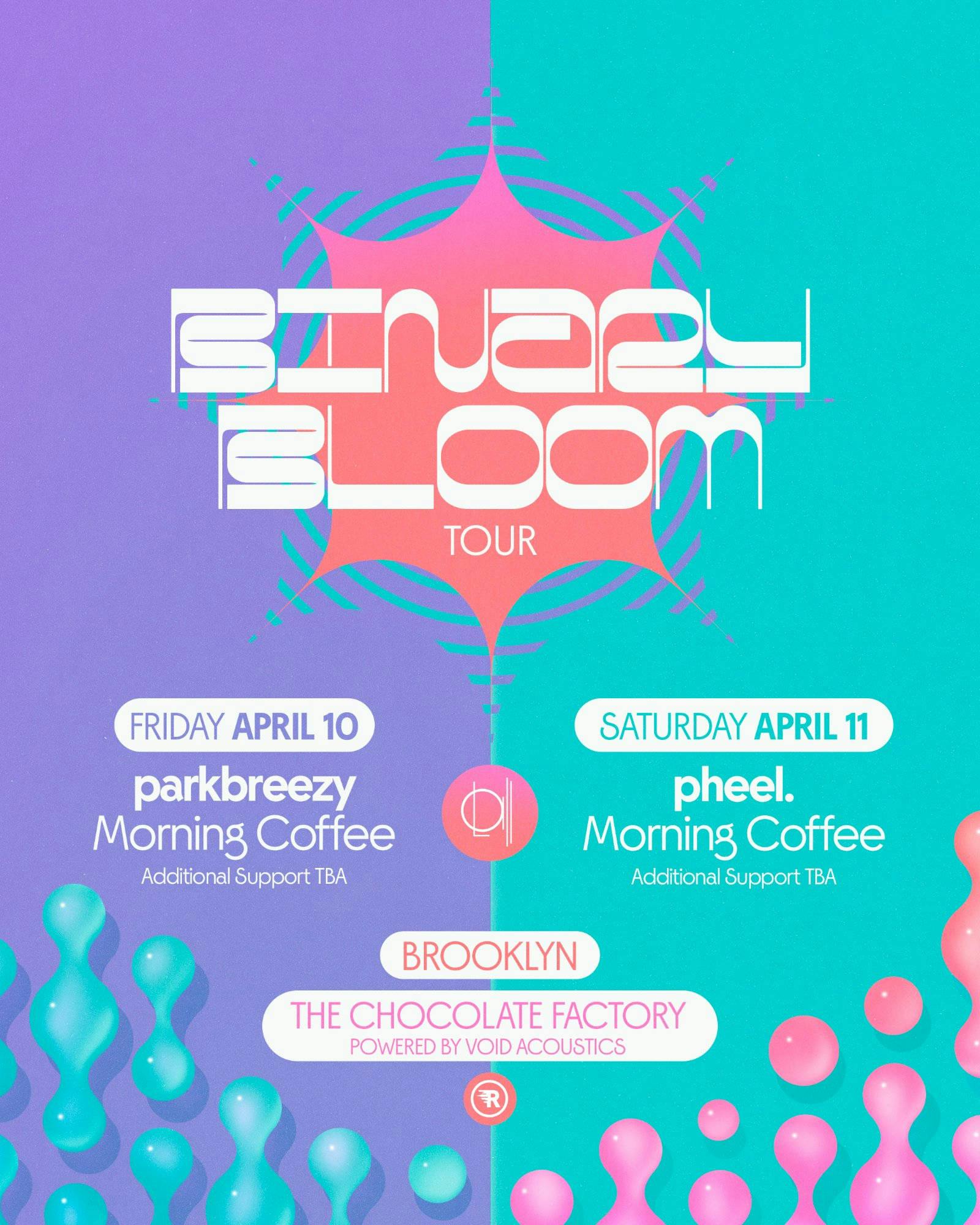 The Rust Music Presents: pheel. & parkbreezy – Binary Bloom Tour event banner