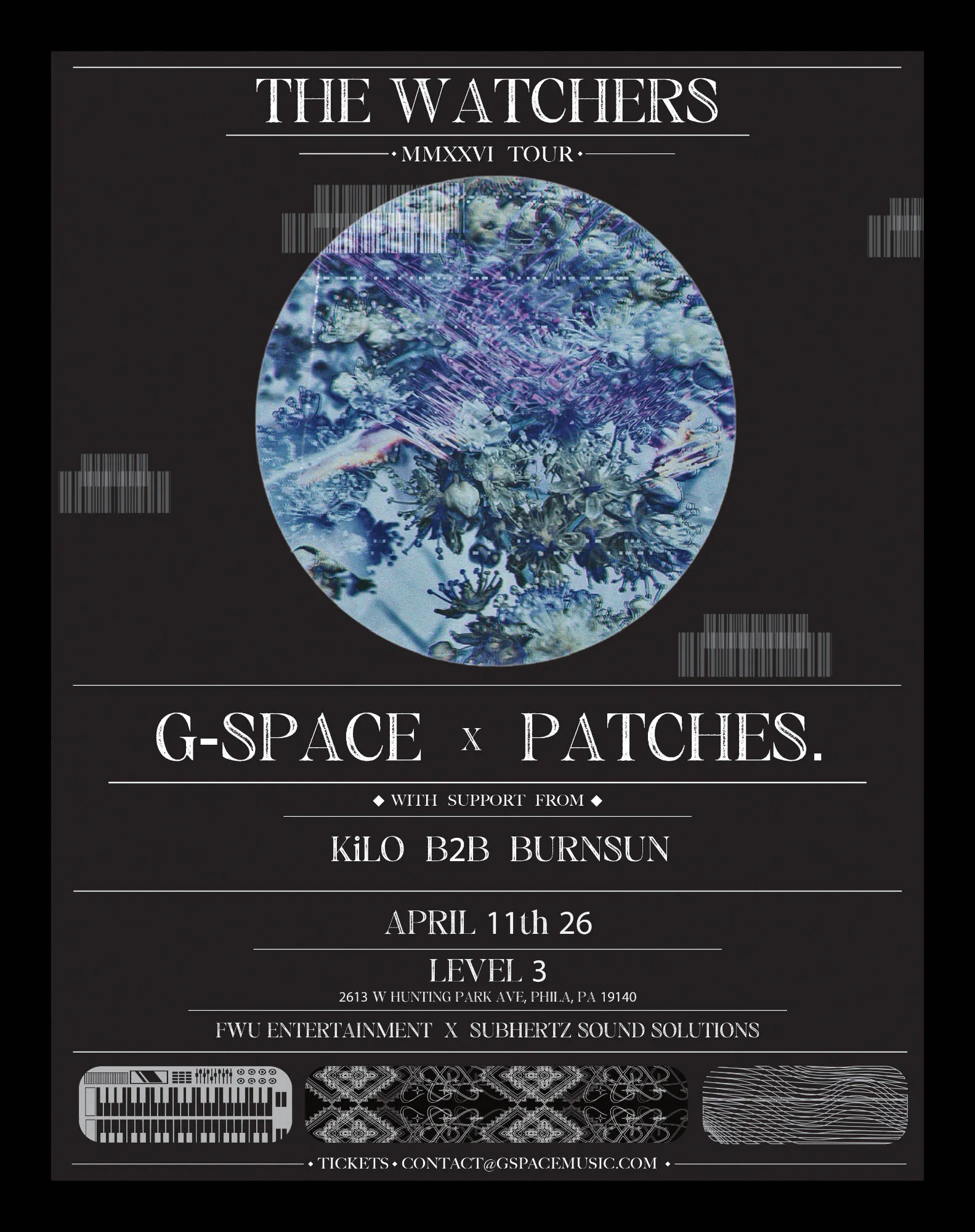 The Watchers MMXXVI Tour event banner