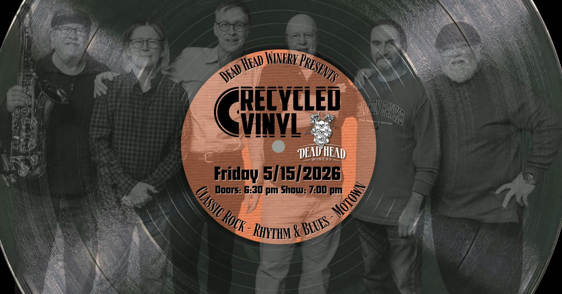 Recycled Vinyl (Classic Rock - R&B - Motown) event banner