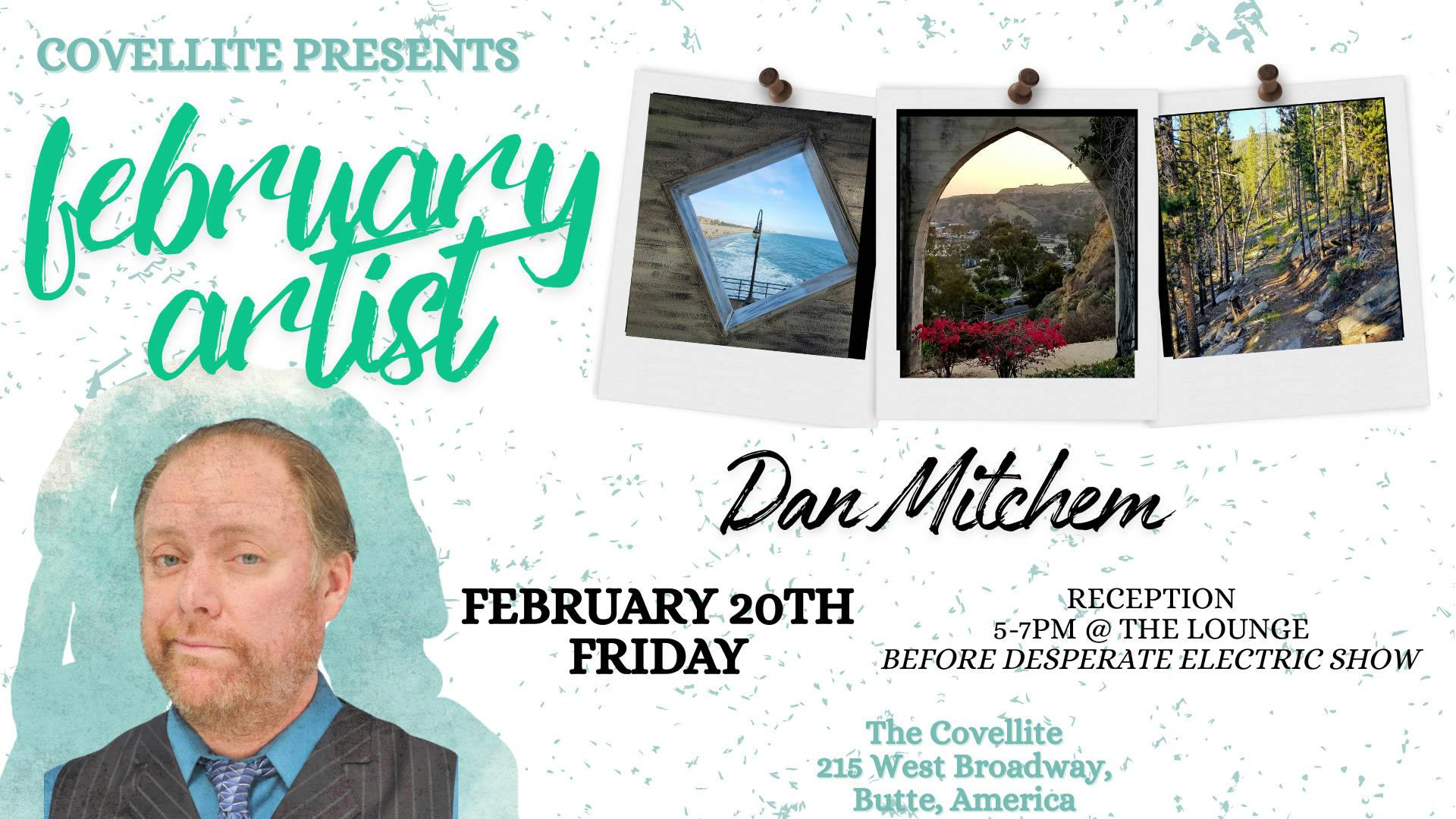 Dan Mitchem: February Featured Artist event banner