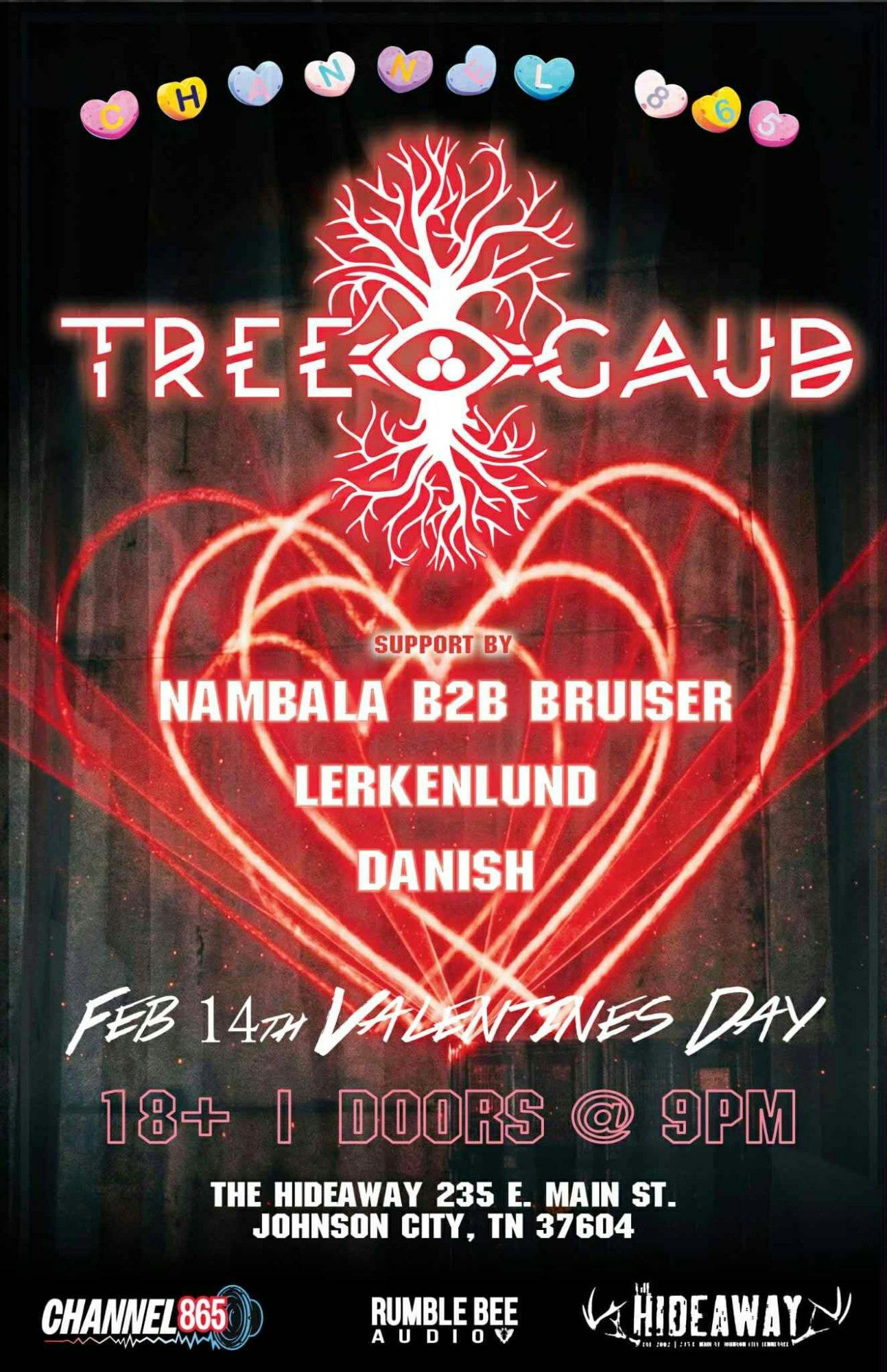 Tree Gaud at The Hideaway event banner