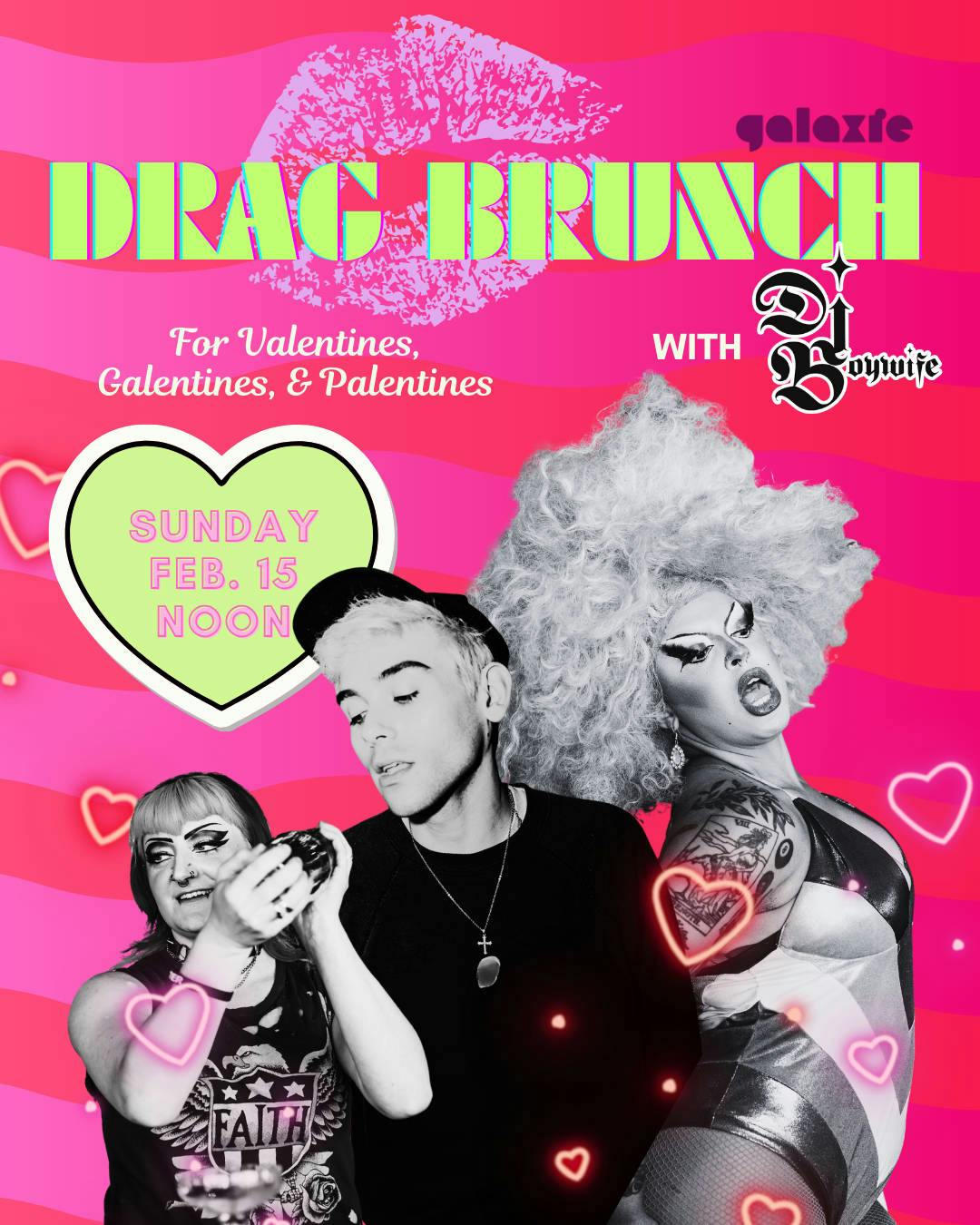 Valentine's Drag Brunch at Galaxie event banner