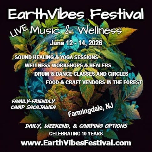 EarthVibes Music & Wellness Festival event banner