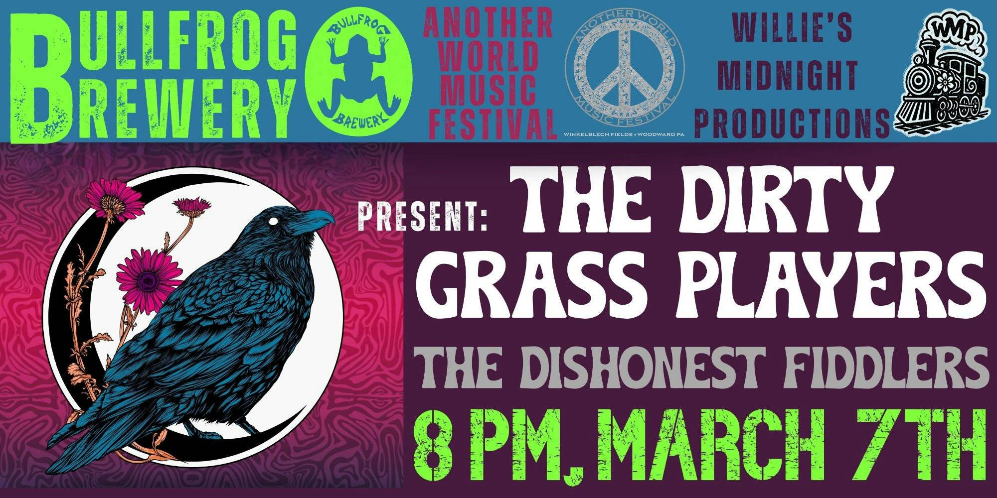 The Dirty Grass Players W/ Dishonest Fiddlers event banner