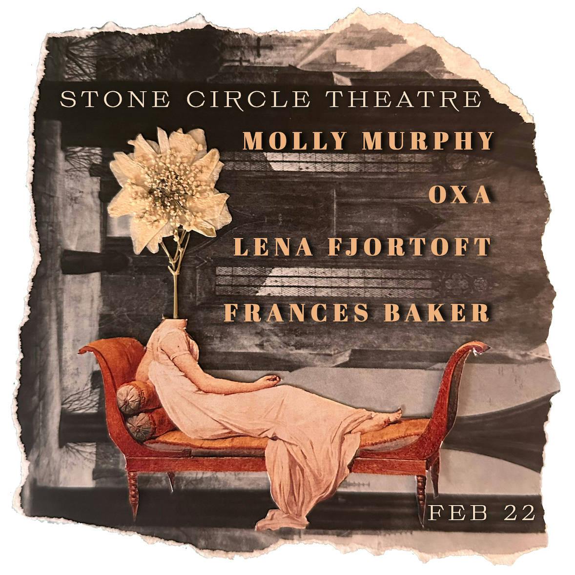 Frances Baker, Lena Fjortoft , OXA, Molly Murphy event banner