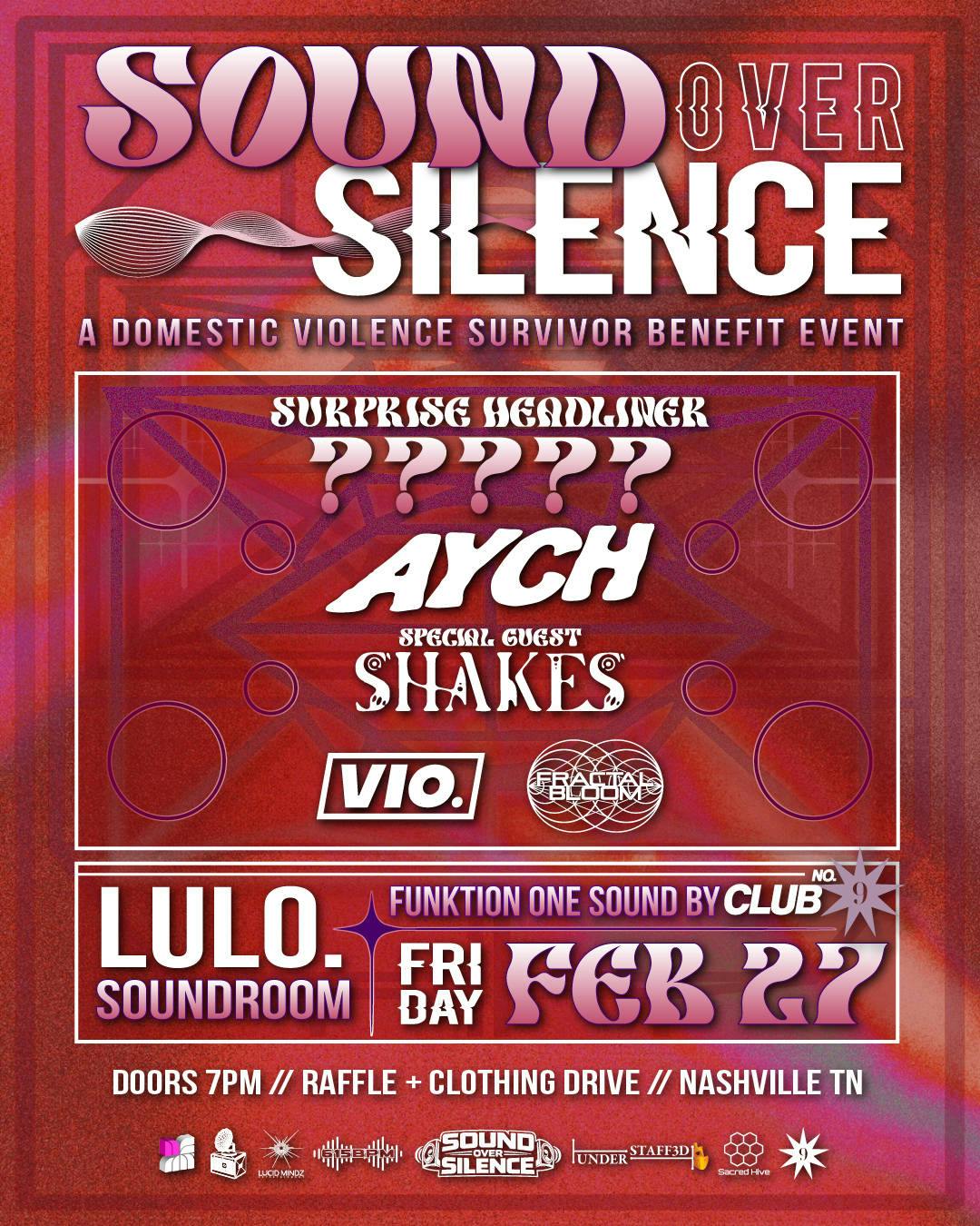 Sound Over Silence event banner