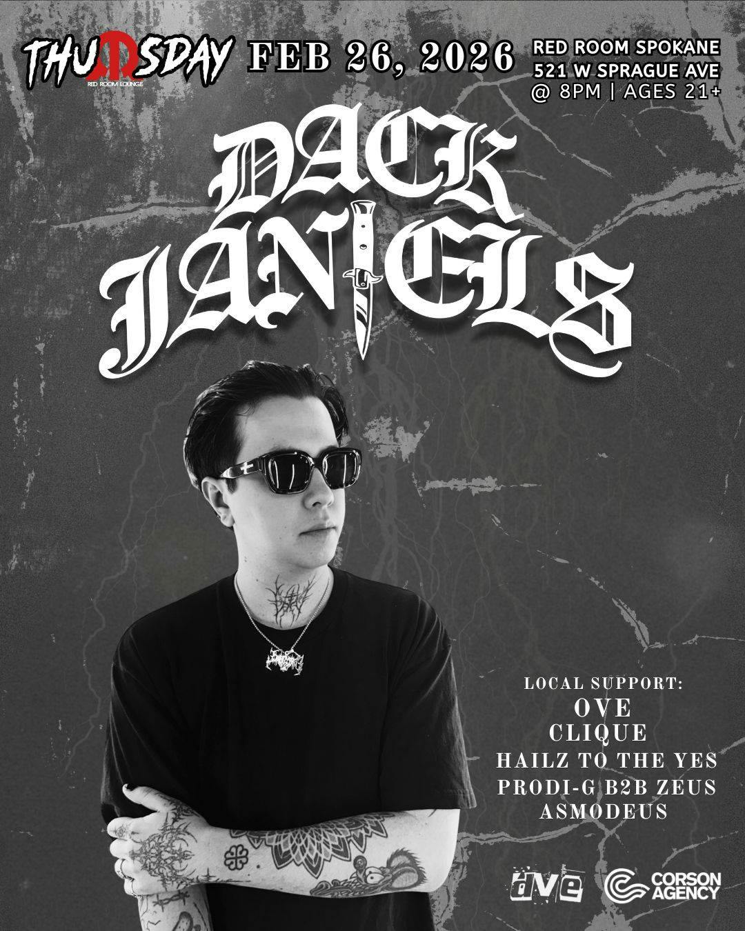 ThuRRsday: DACK JANIELS - 2.26.26 event banner