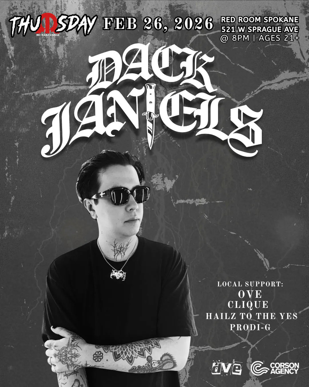 ThuRRsday: DACK JANIELS - 2.26.26 event banner