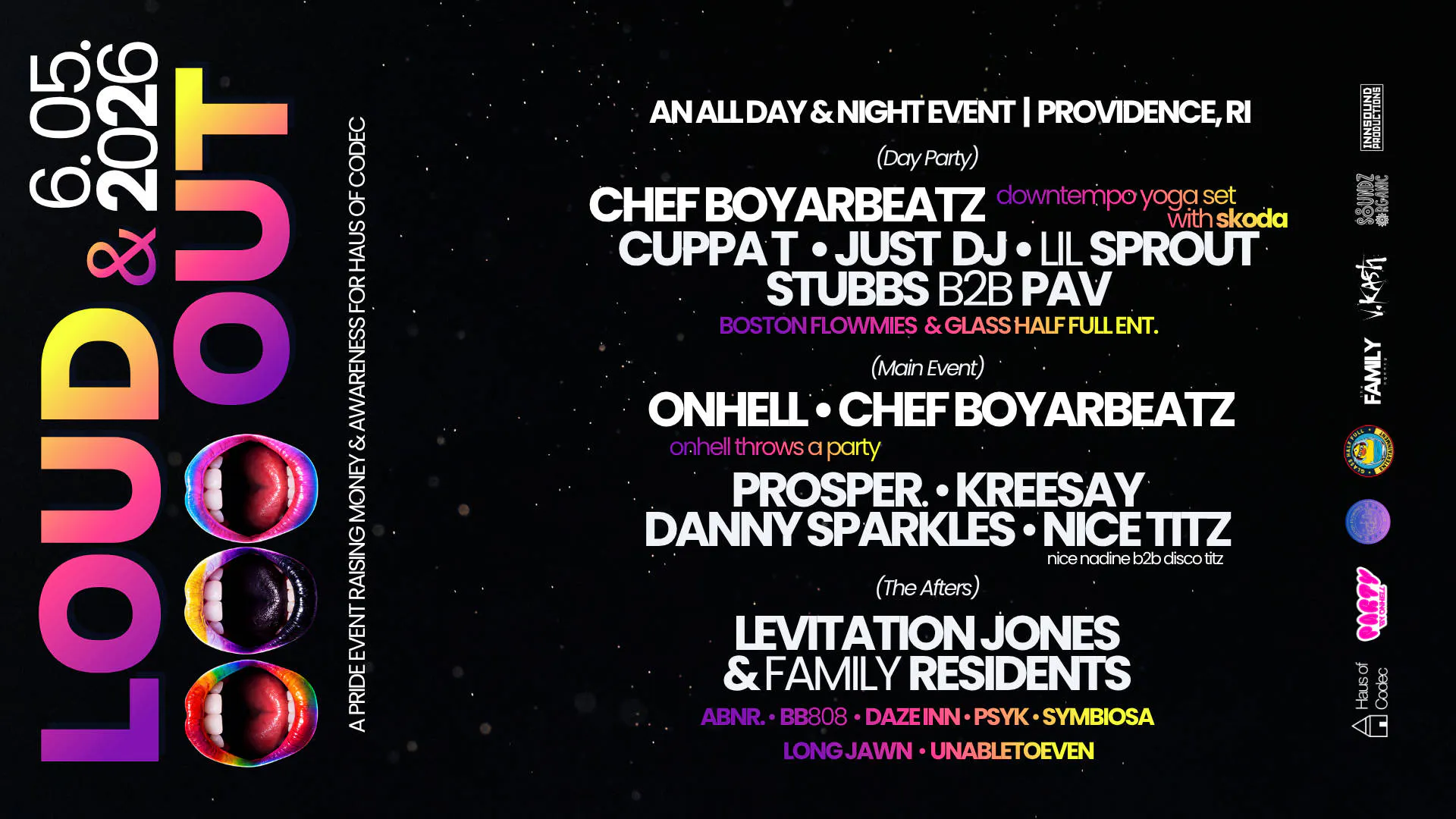 LOUD & OUT | 3 LOCATIONS | JUNE 5TH event banner