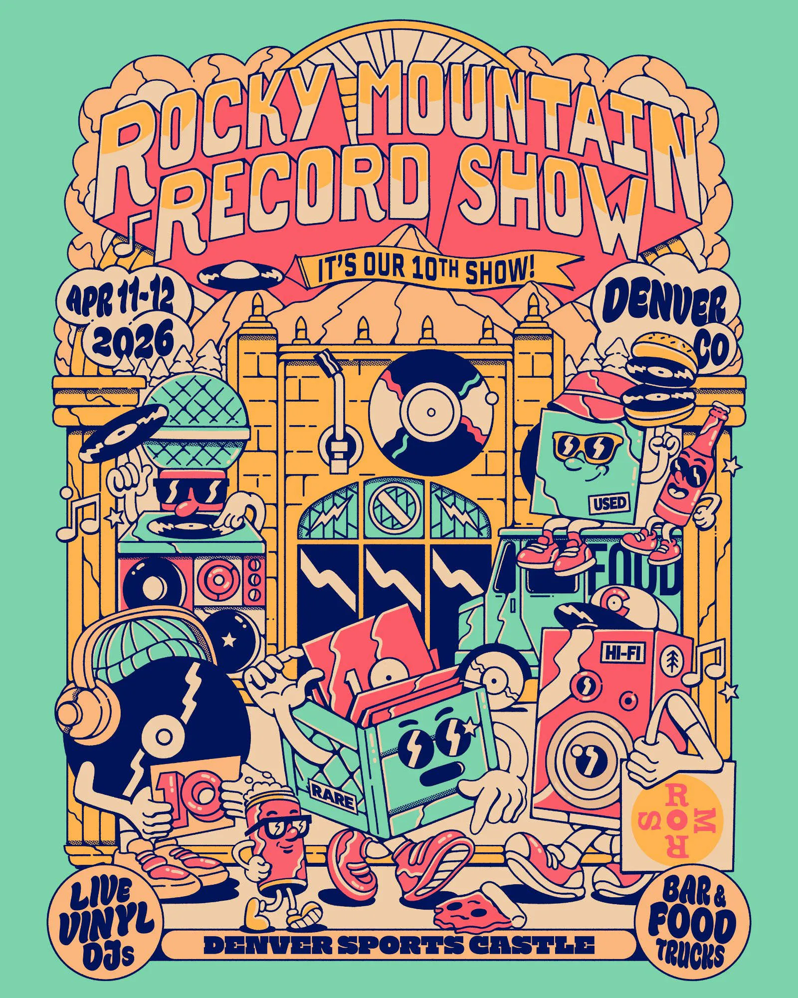 Rocky Mountain Record Show - April 11th and 12th 2026 event banner