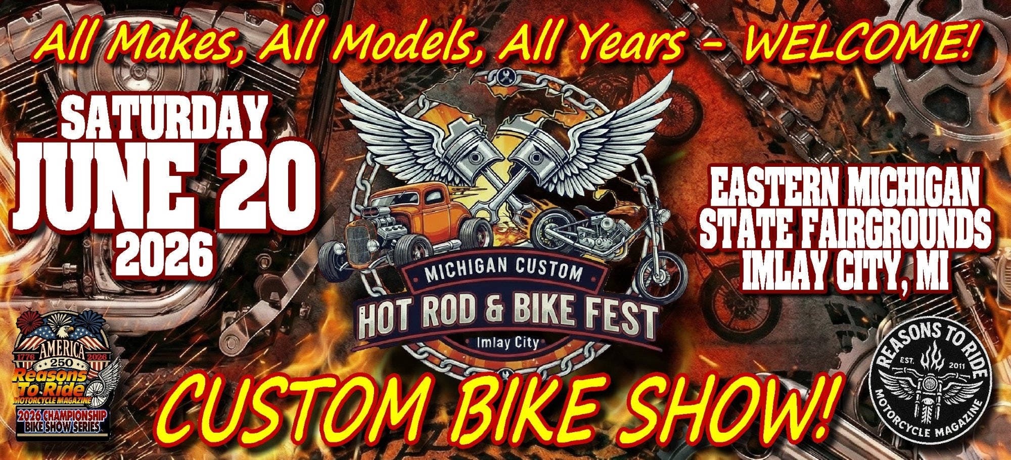 MICHIGAN CUSTOM HOT ROD & BIKE SHOW event banner