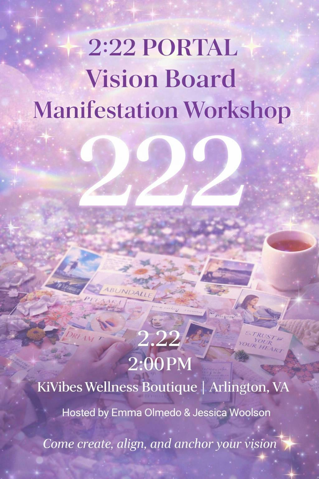 ✨ 2:22 Portal Vision Board Manifestation Workshop ✨ event banner