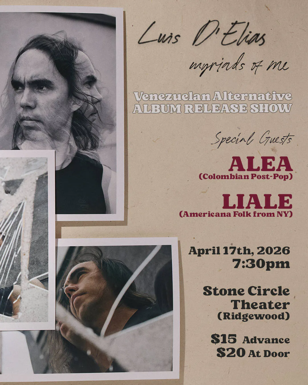 Luis D'Elias Album Release Show event banner