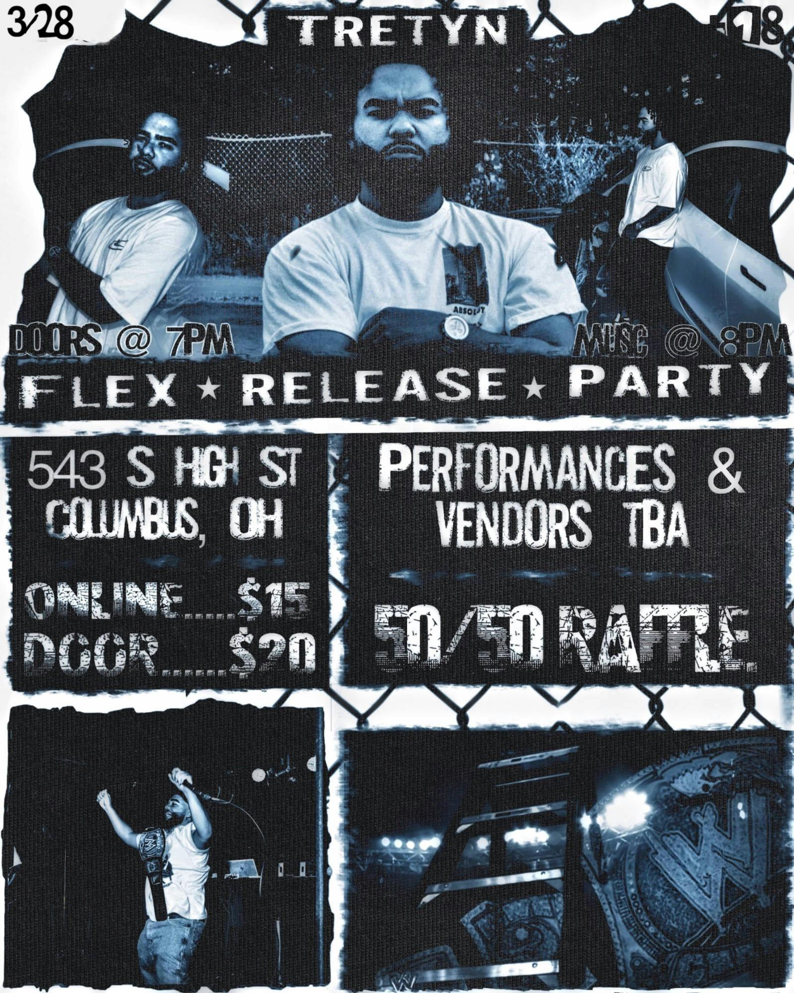 TRETYN - FLEX TRAGEDY RELEASE event banner