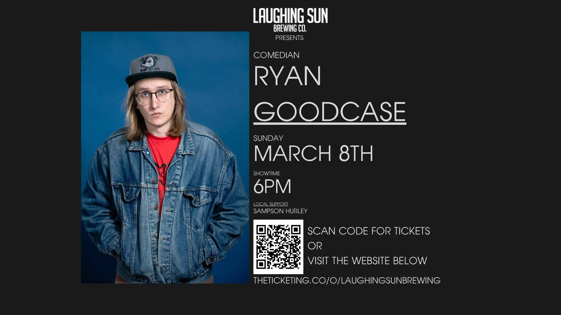 Ryan Goodcase LIVE at Laughing Sun Brewing event banner