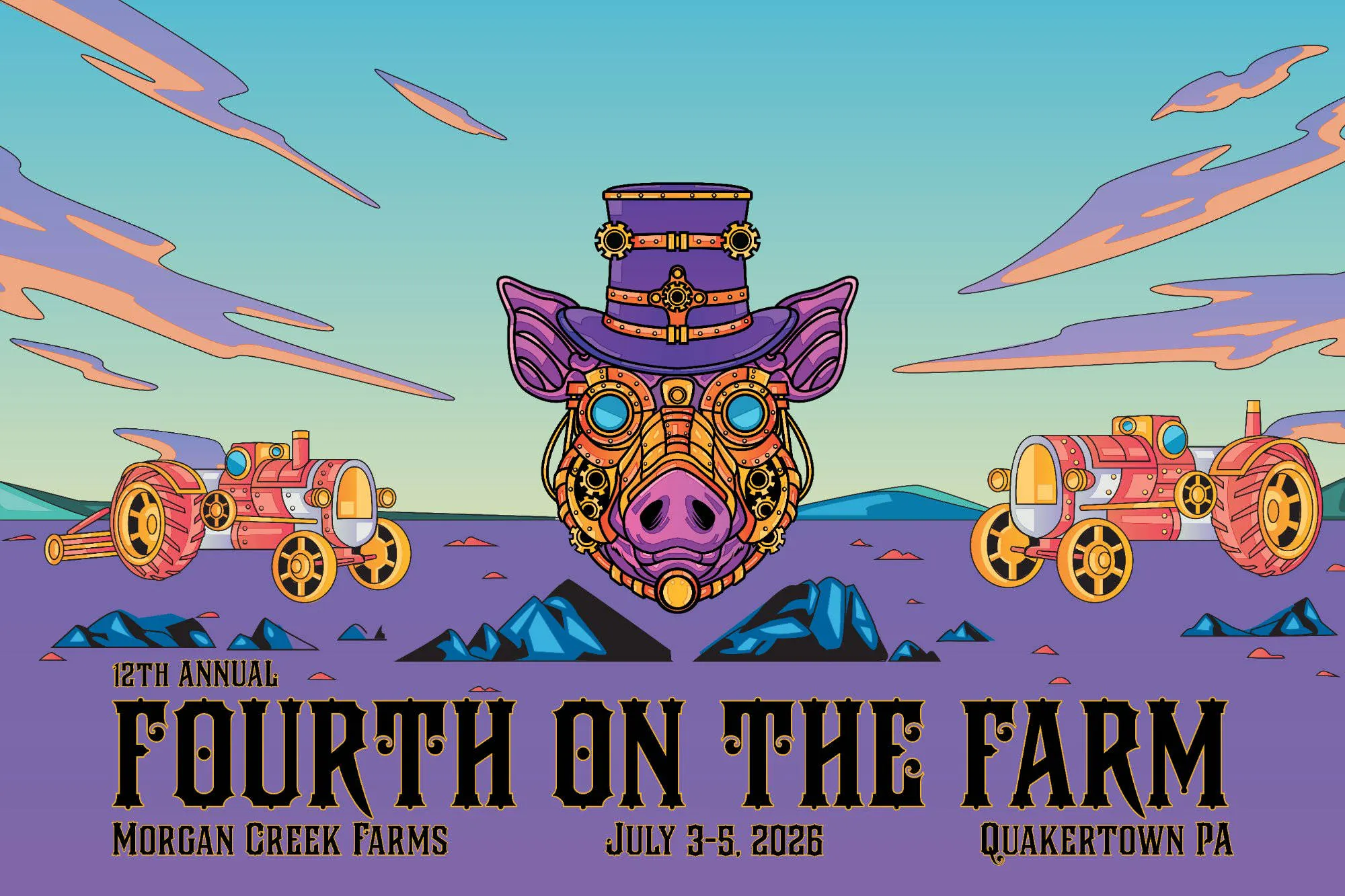 12th Annual Fourth on the Farm event banner