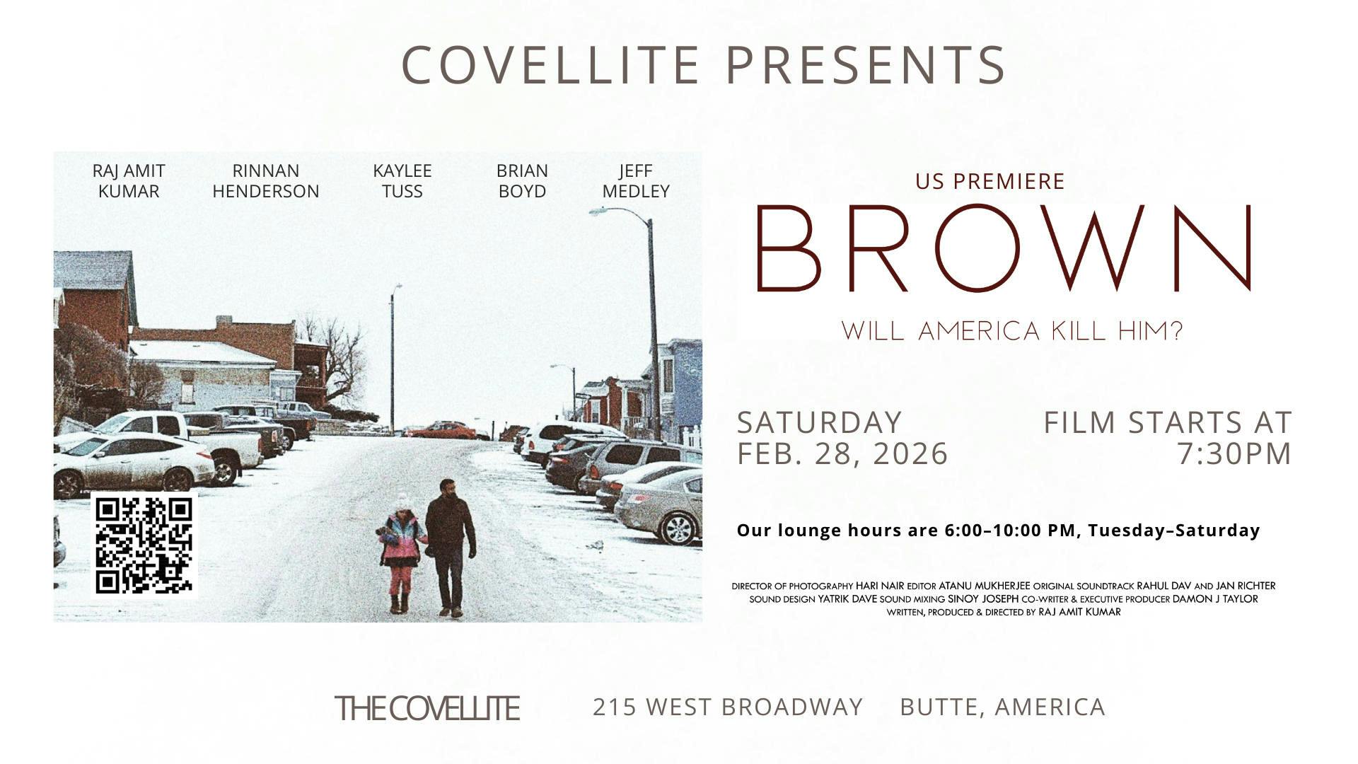 BROWN: Will America Kill Him? event banner