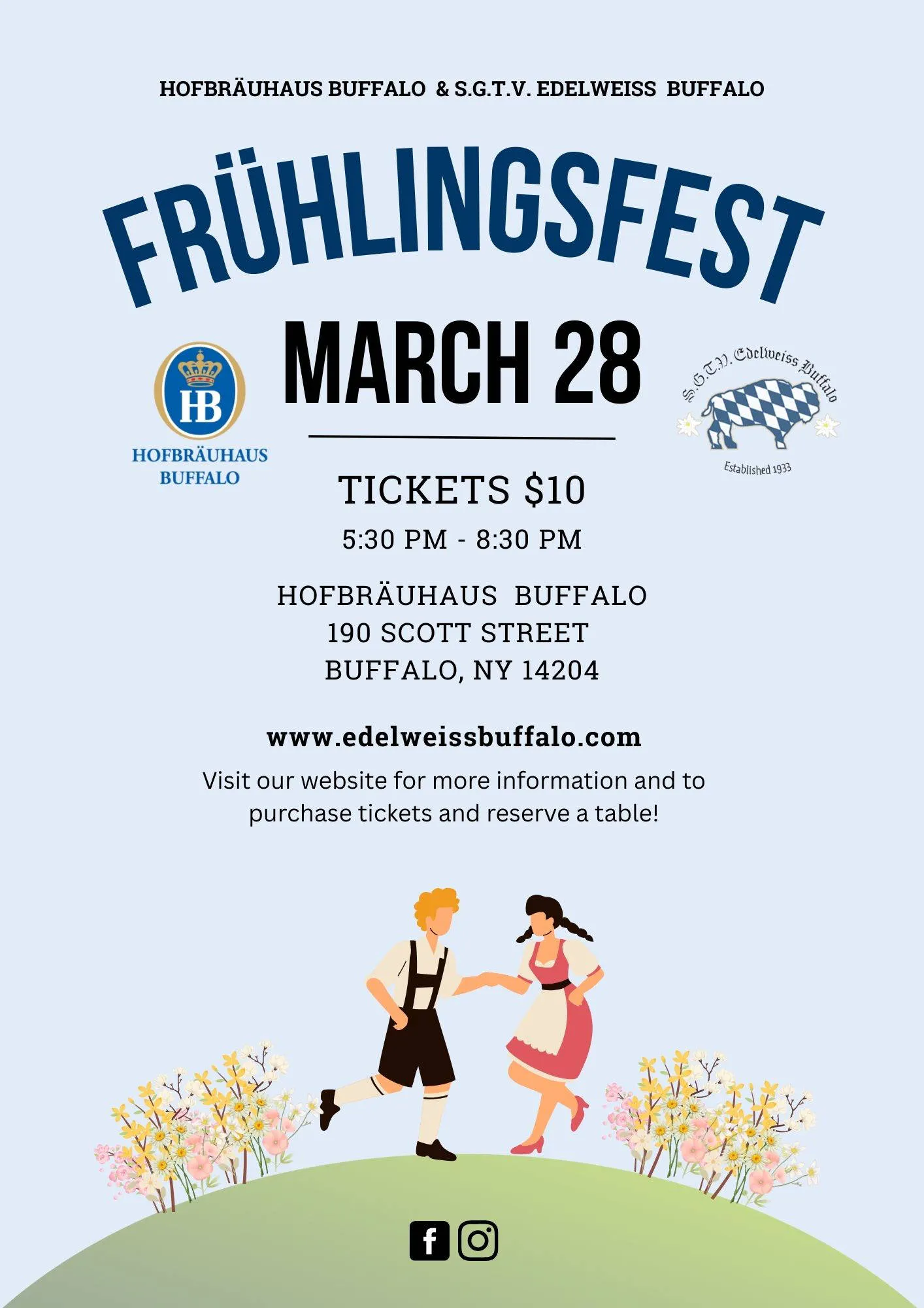 Frühlingsfest at Hofbräuhaus Buffalo event banner
