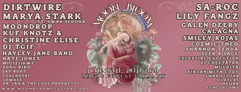 Moon Bloom Music and Arts Festival event banner