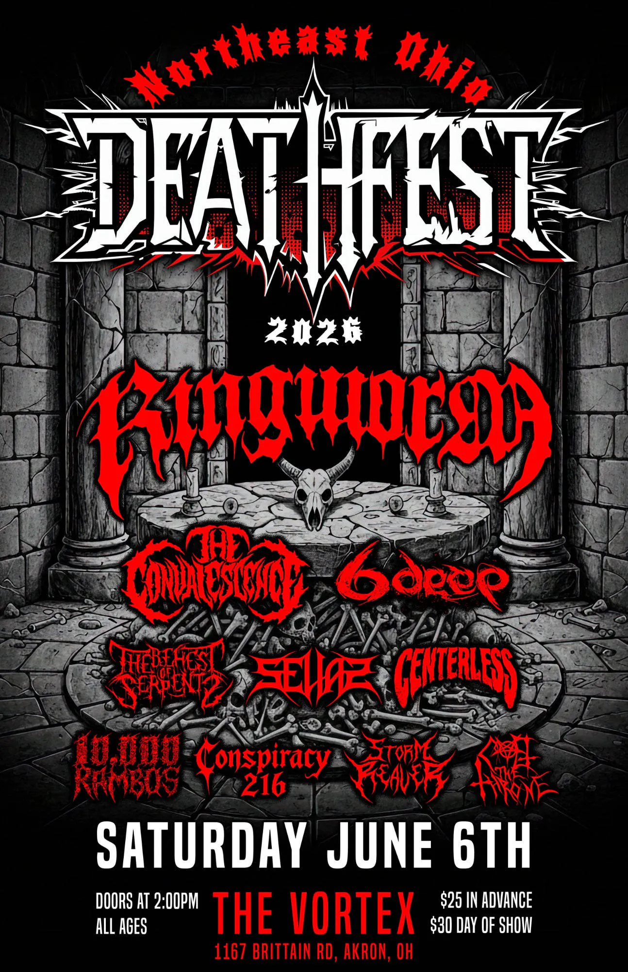 North East Ohio Death Fest event banner