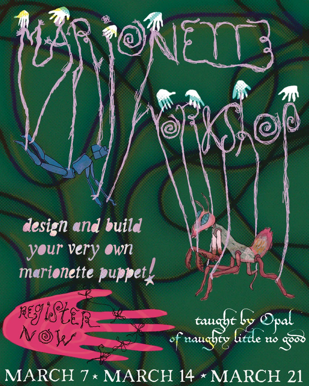 Marionette Workshop by Naughty Little No Good event banner