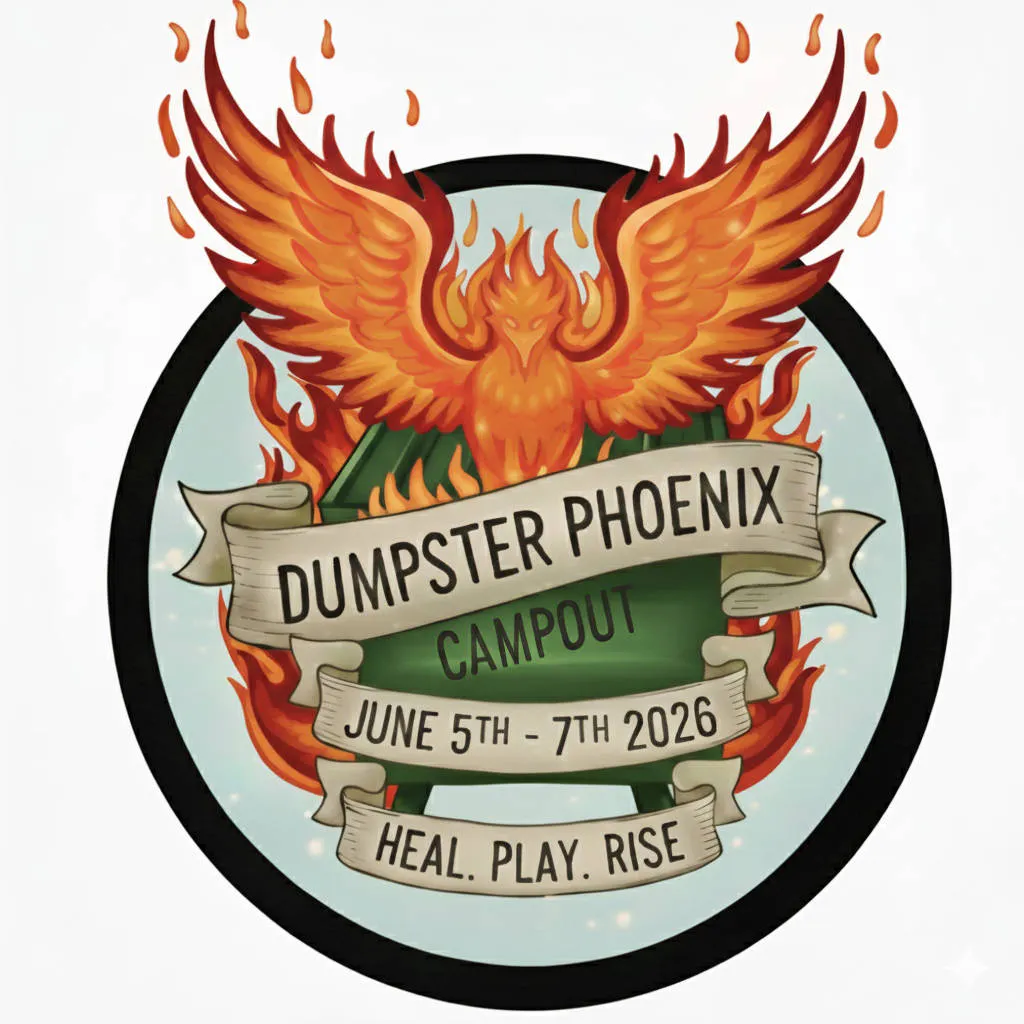 Dumpster Phoenix Campout event banner
