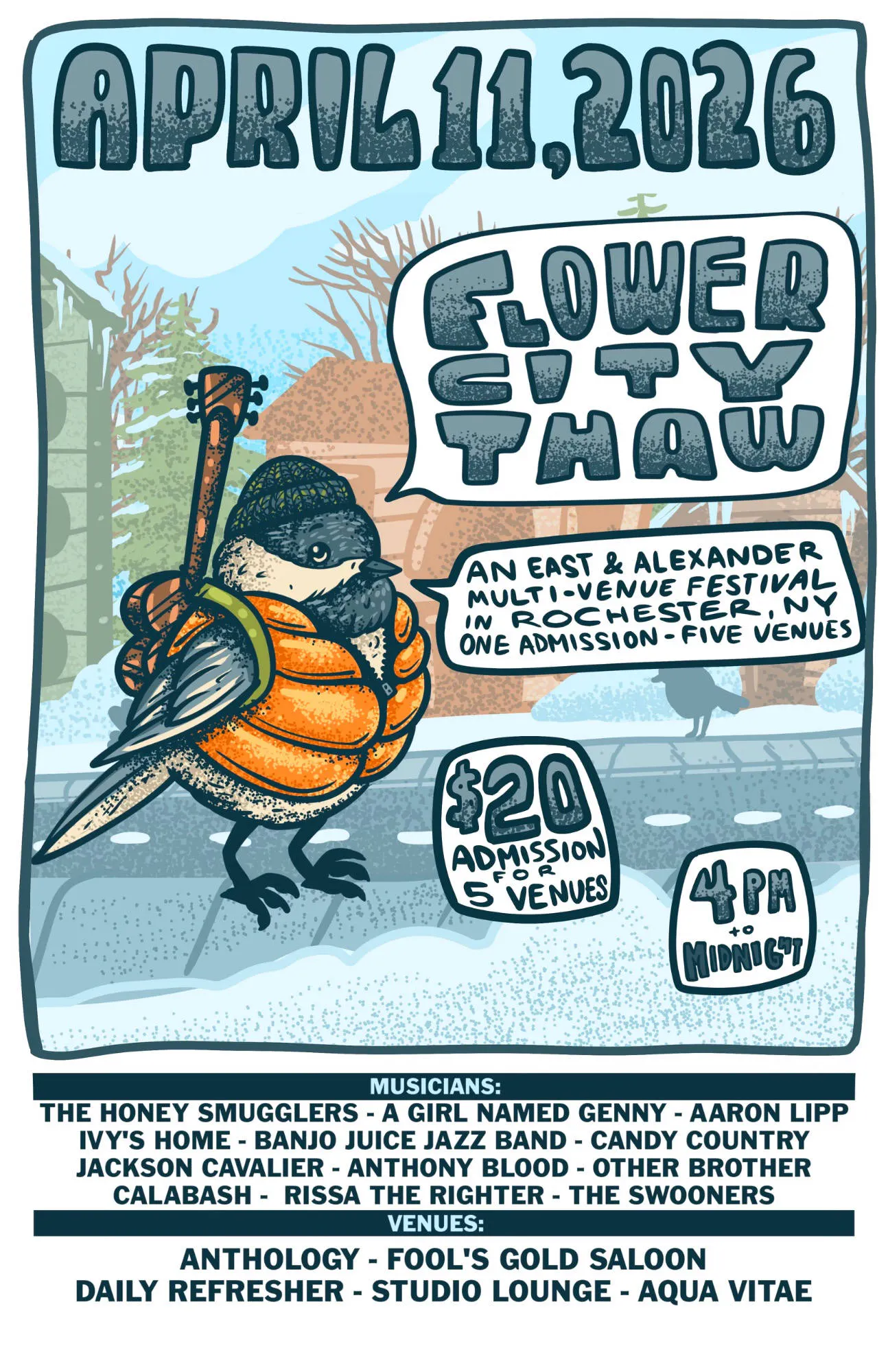 Flower City Thaw event banner