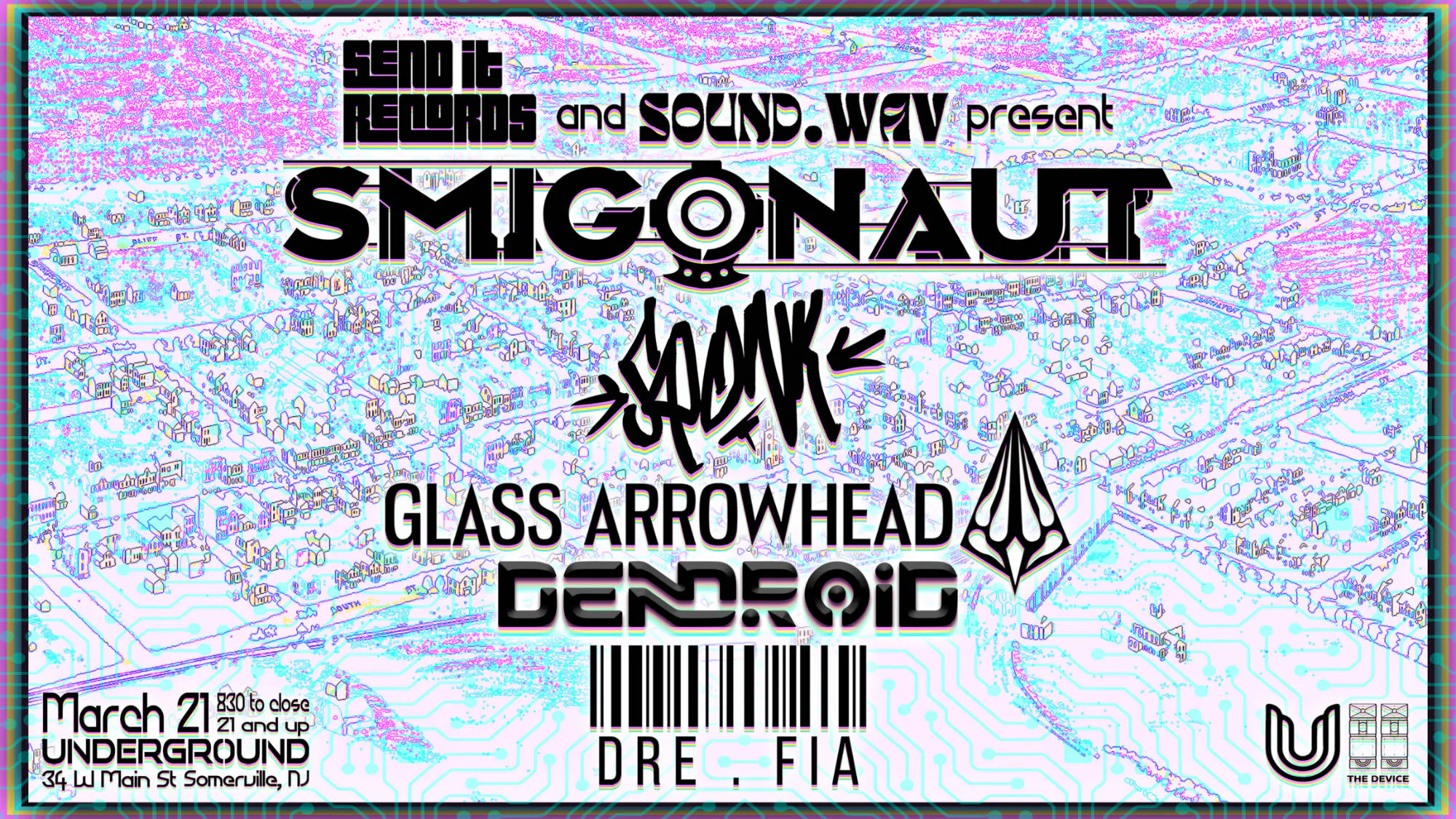 Smigonaut with Special Guest Sqonk event banner