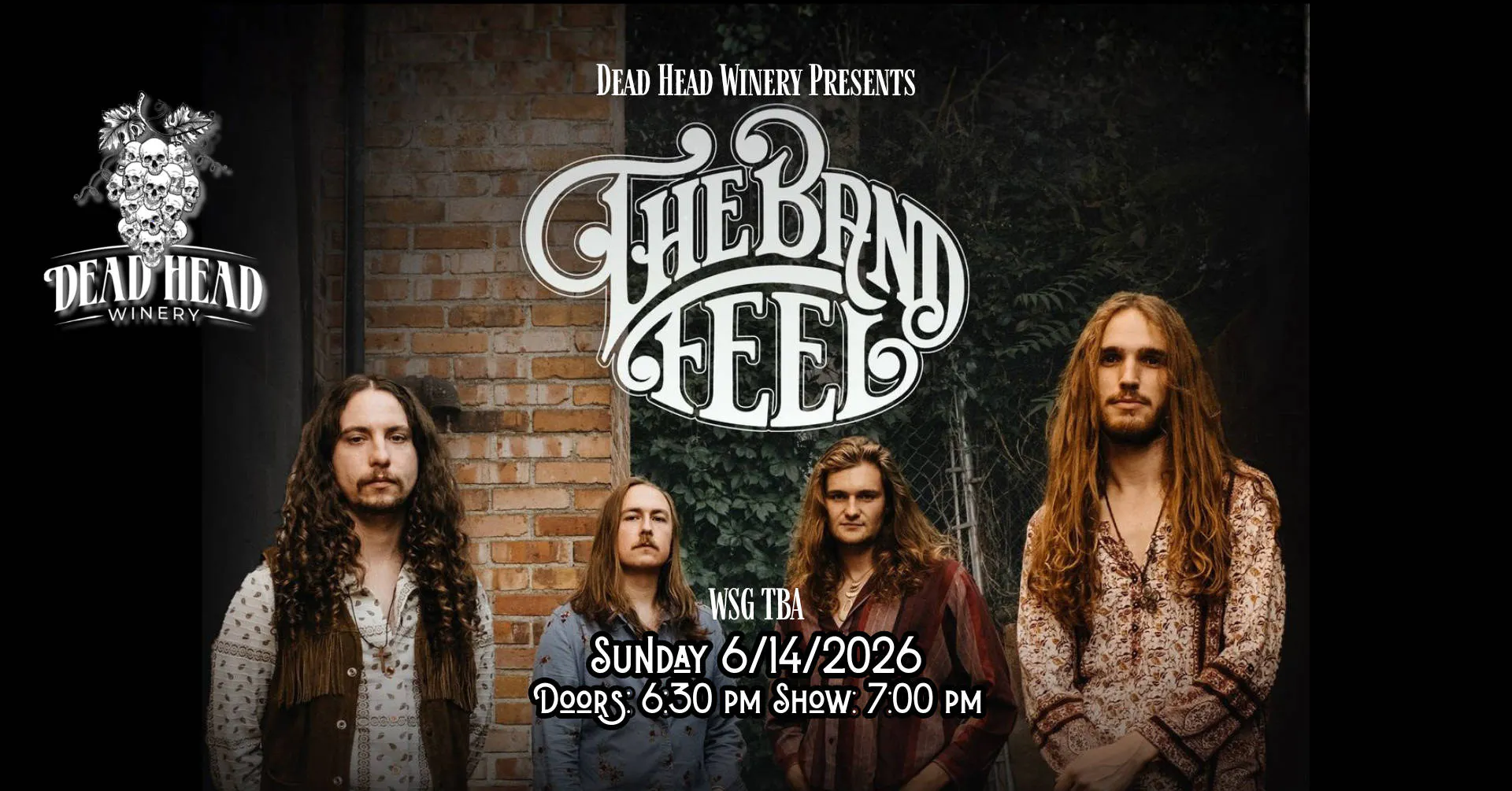 The Band Feel wsg TBA event banner