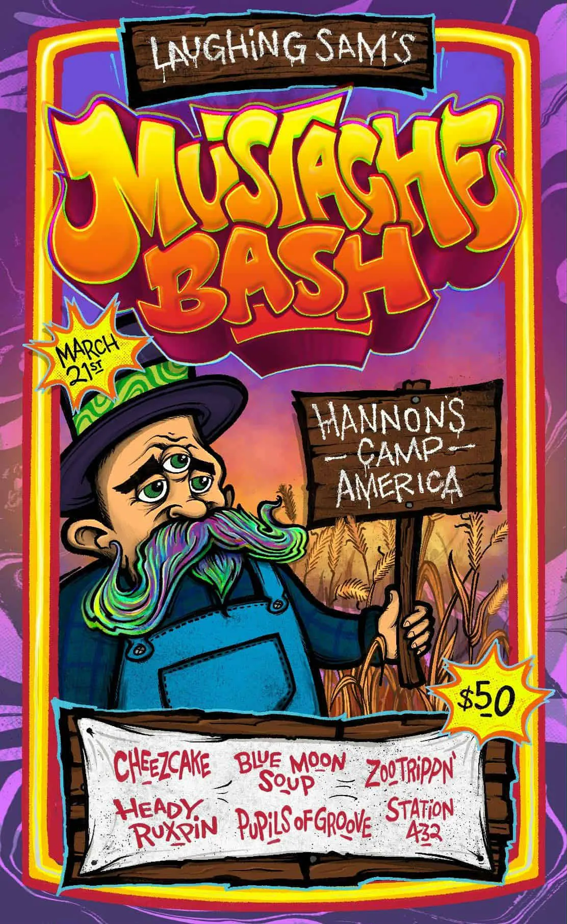 Mustache Bash 2026 event banner
