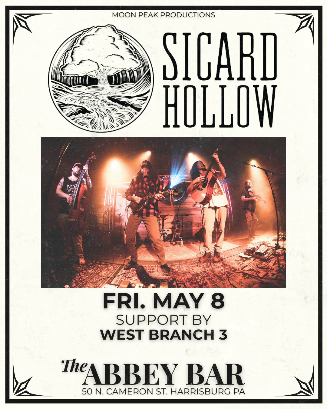 Sicard Hollow at The Abbey Bar | Harrisburg PA event banner