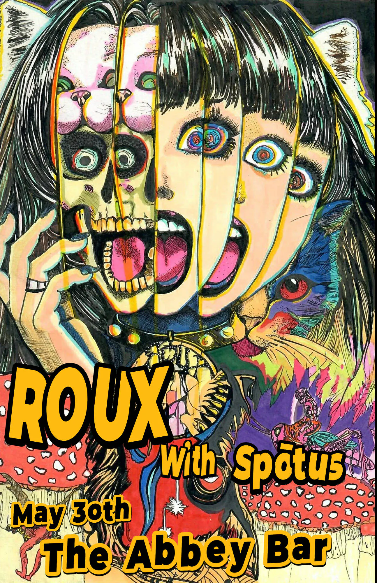 Roux and Spotus at The Abbey Bar | Harrisburg PA event banner